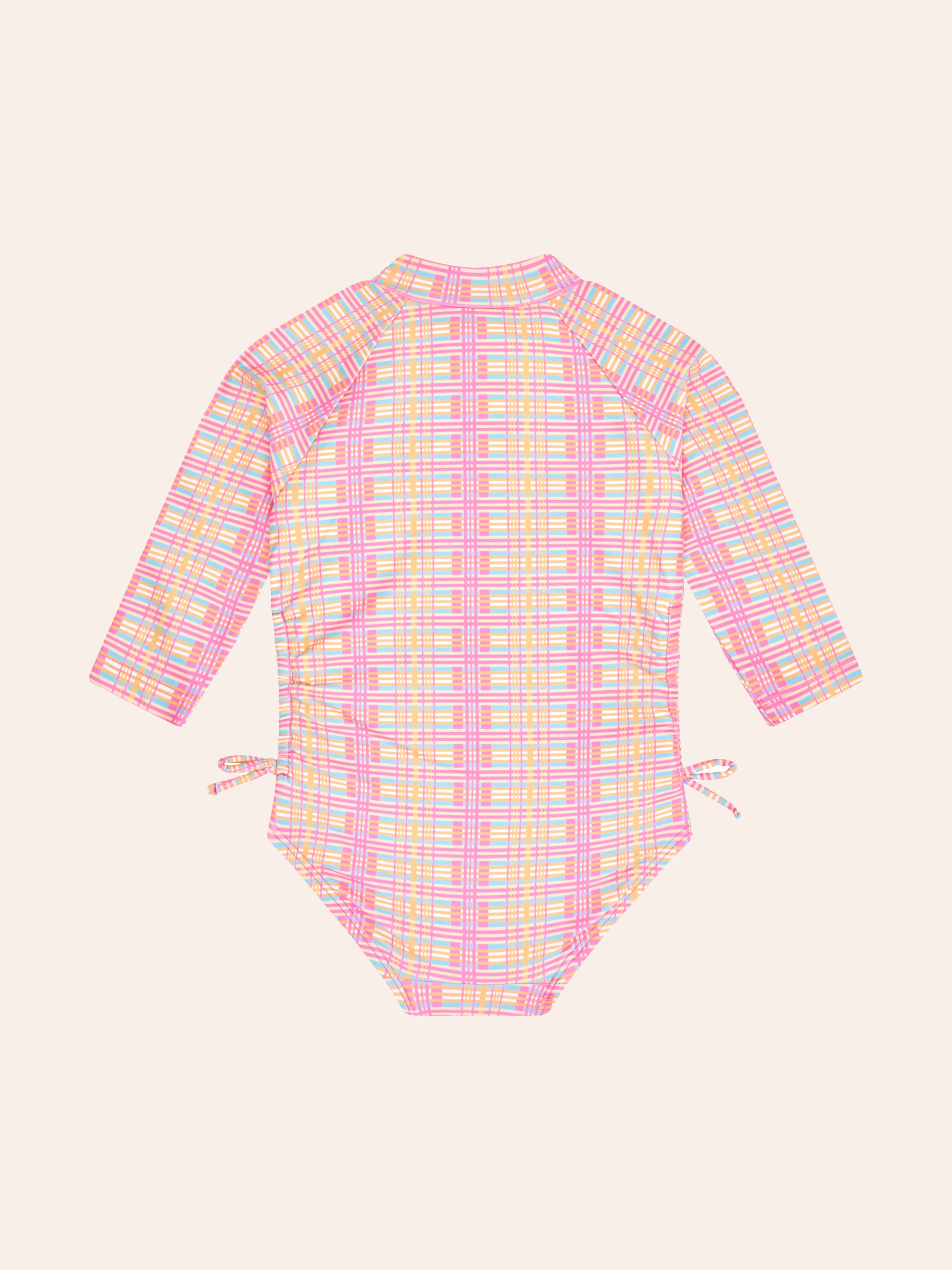 Beach Club Check Shirred Swimsuit SWIMWEAR Huxbaby Shopify