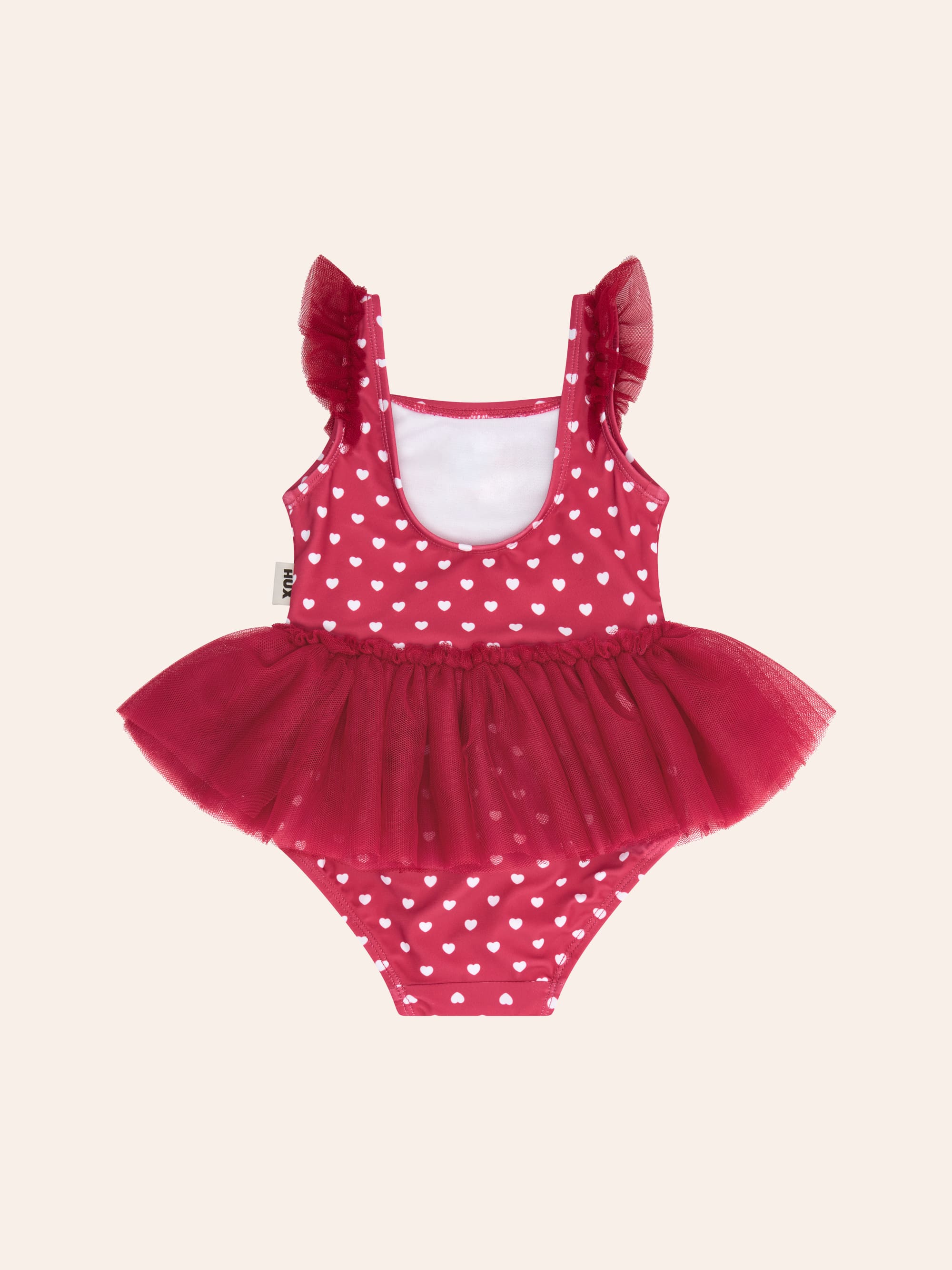 I Heart You Polka Dot Tulle Swimsuit SWIMWEAR Huxbaby Shopify