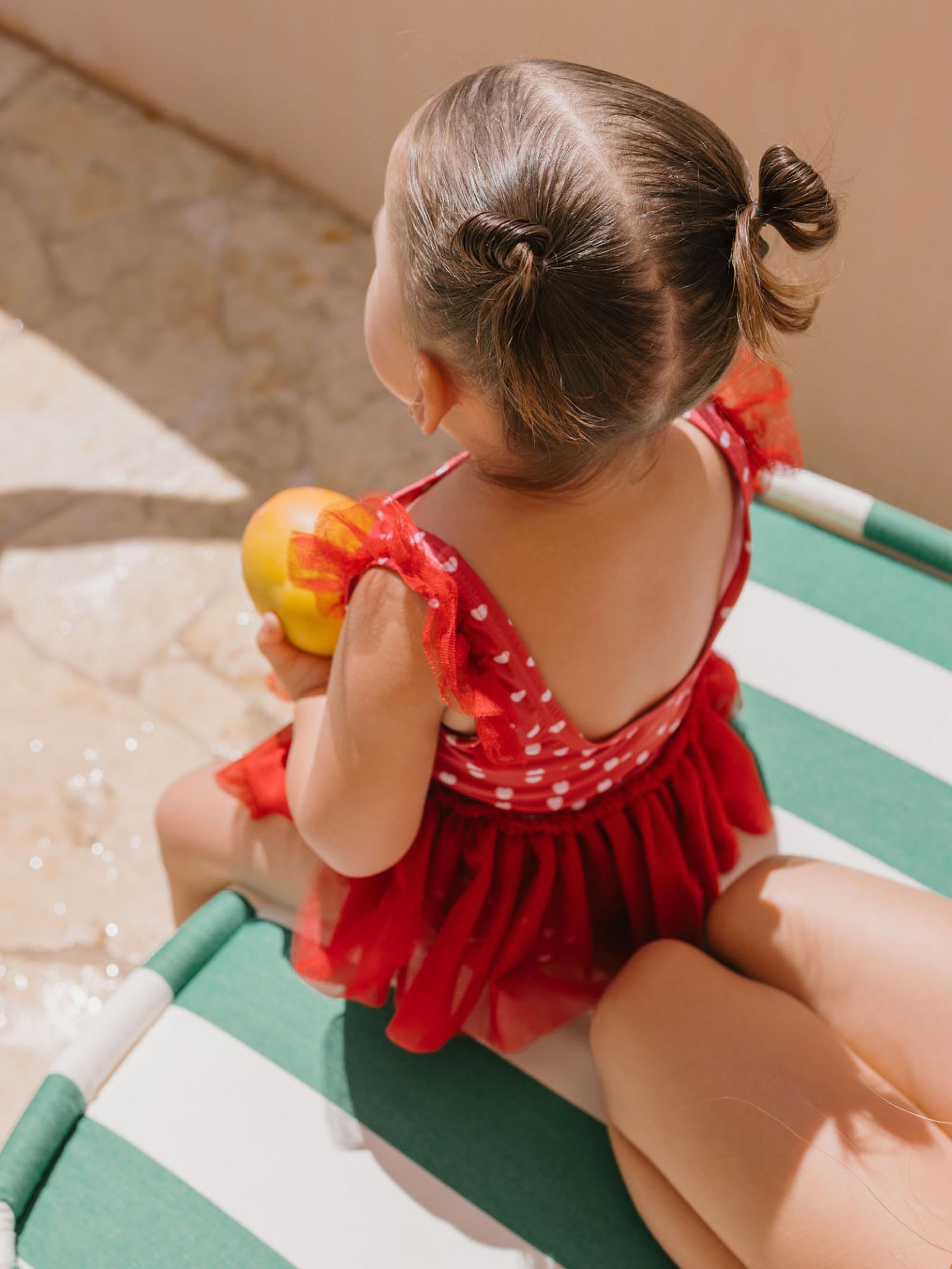I Heart You Polka Dot Tulle Swimsuit SWIMWEAR Huxbaby Shopify