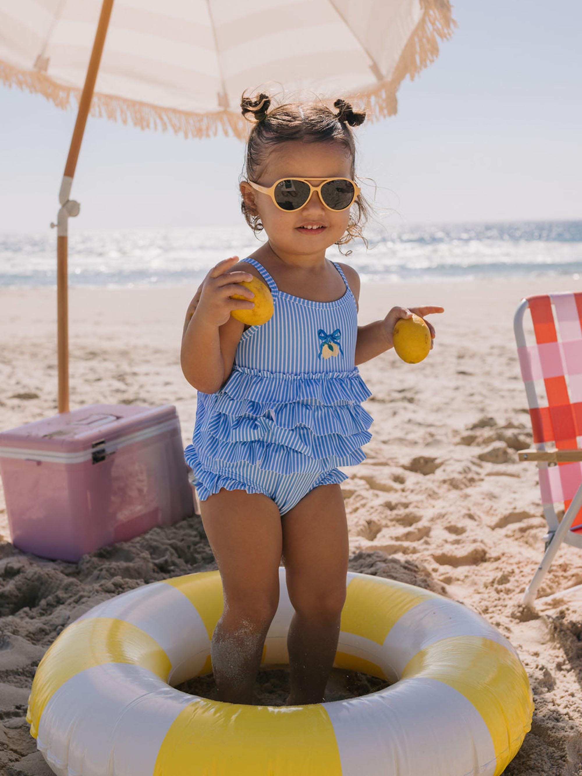 Limonata Tiered Swimsuit SWIMWEAR Huxbaby Shopify