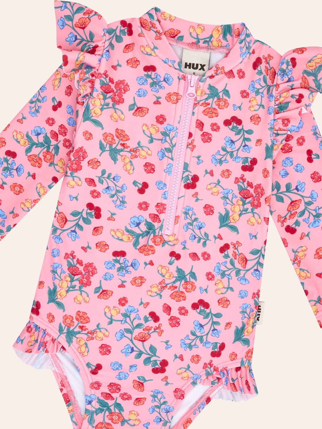 Fruity Floral Frill Swimsuit SWIMWEAR Huxbaby Shopify