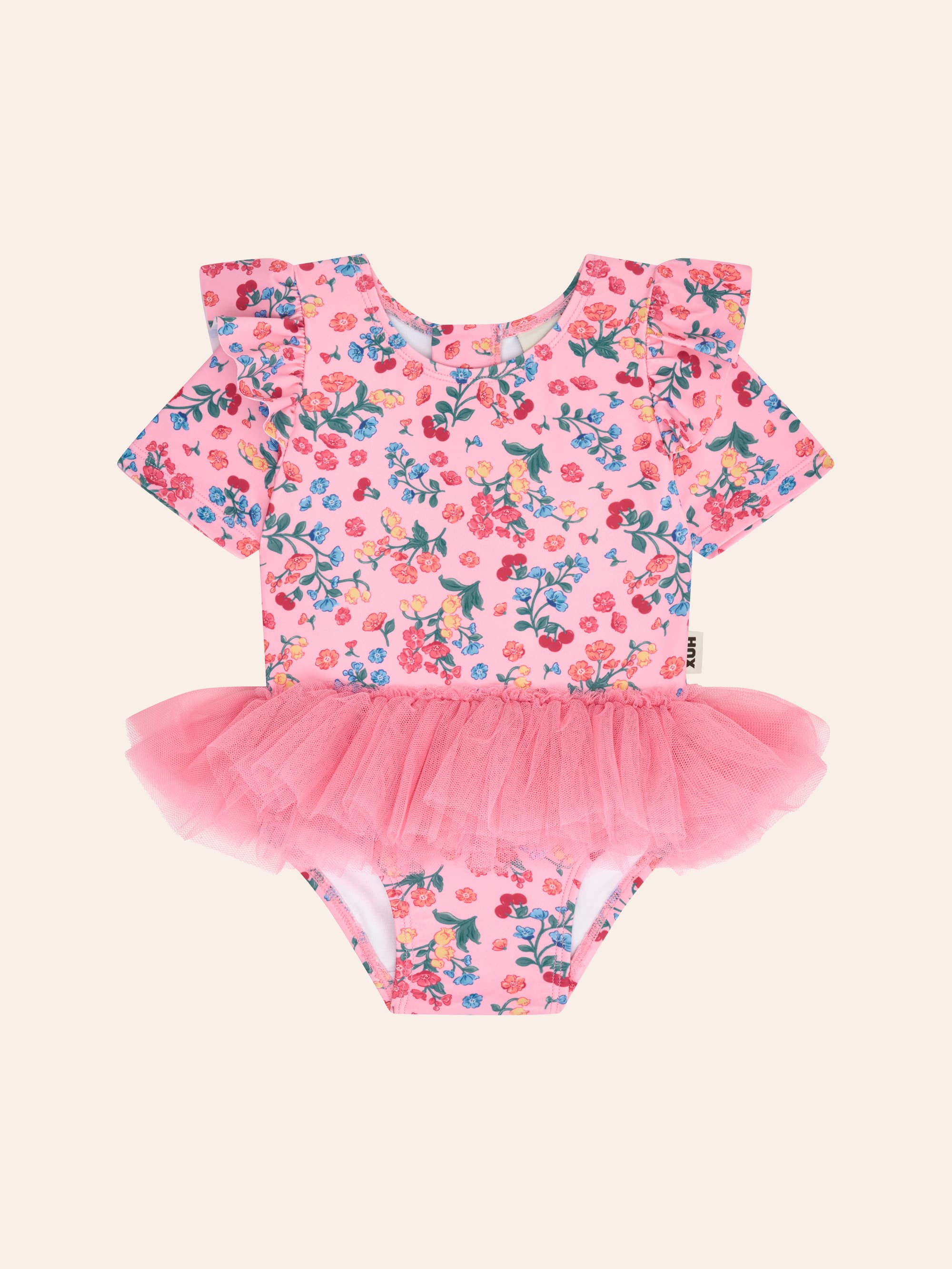 Fruity Floral Tulle Swimsuit SWIMWEAR Huxbaby Shopify