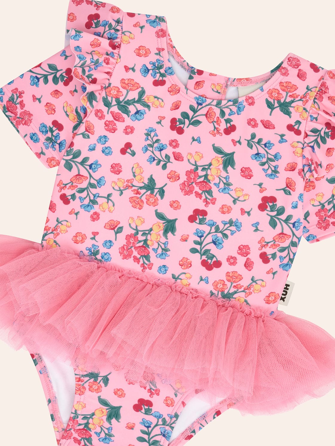 Fruity Floral Tulle Swimsuit SWIMWEAR Huxbaby Shopify