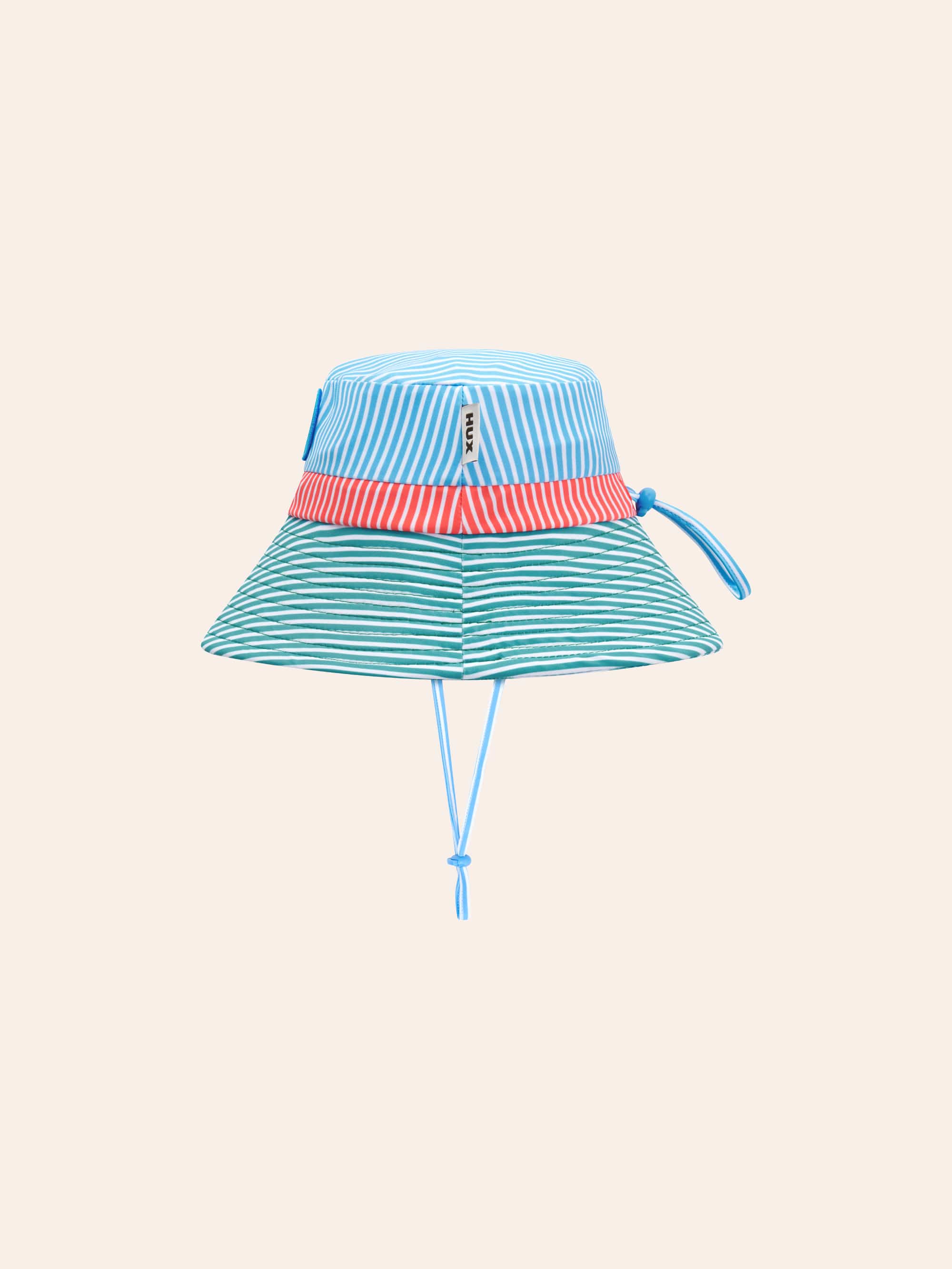 Vacay Mode Multi Stripe Swim Hat SWIMWEAR Huxbaby Shopify