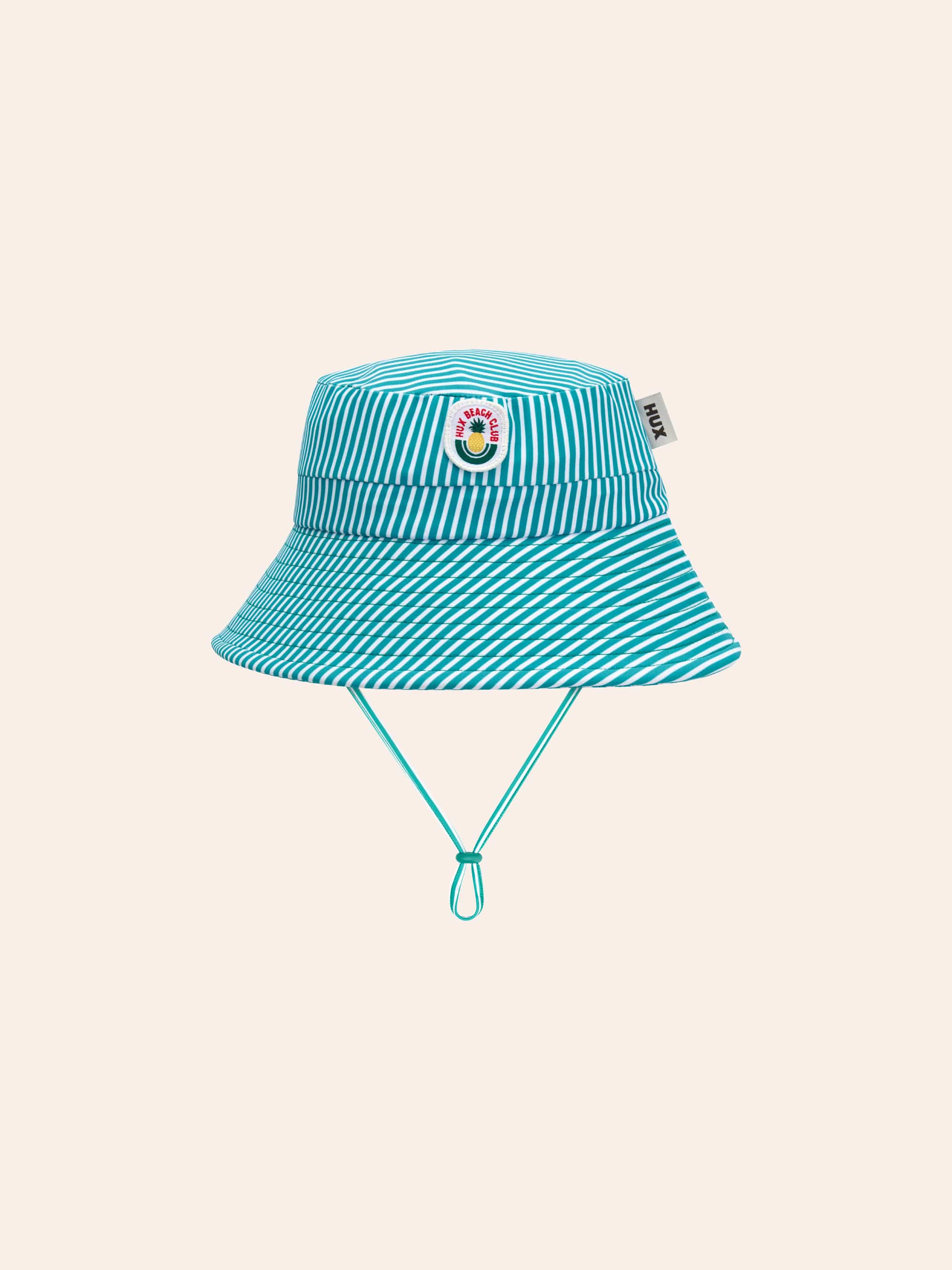 Beach Club Pineapple Stripe Swim Hat SWIMWEAR Huxbaby Shopify