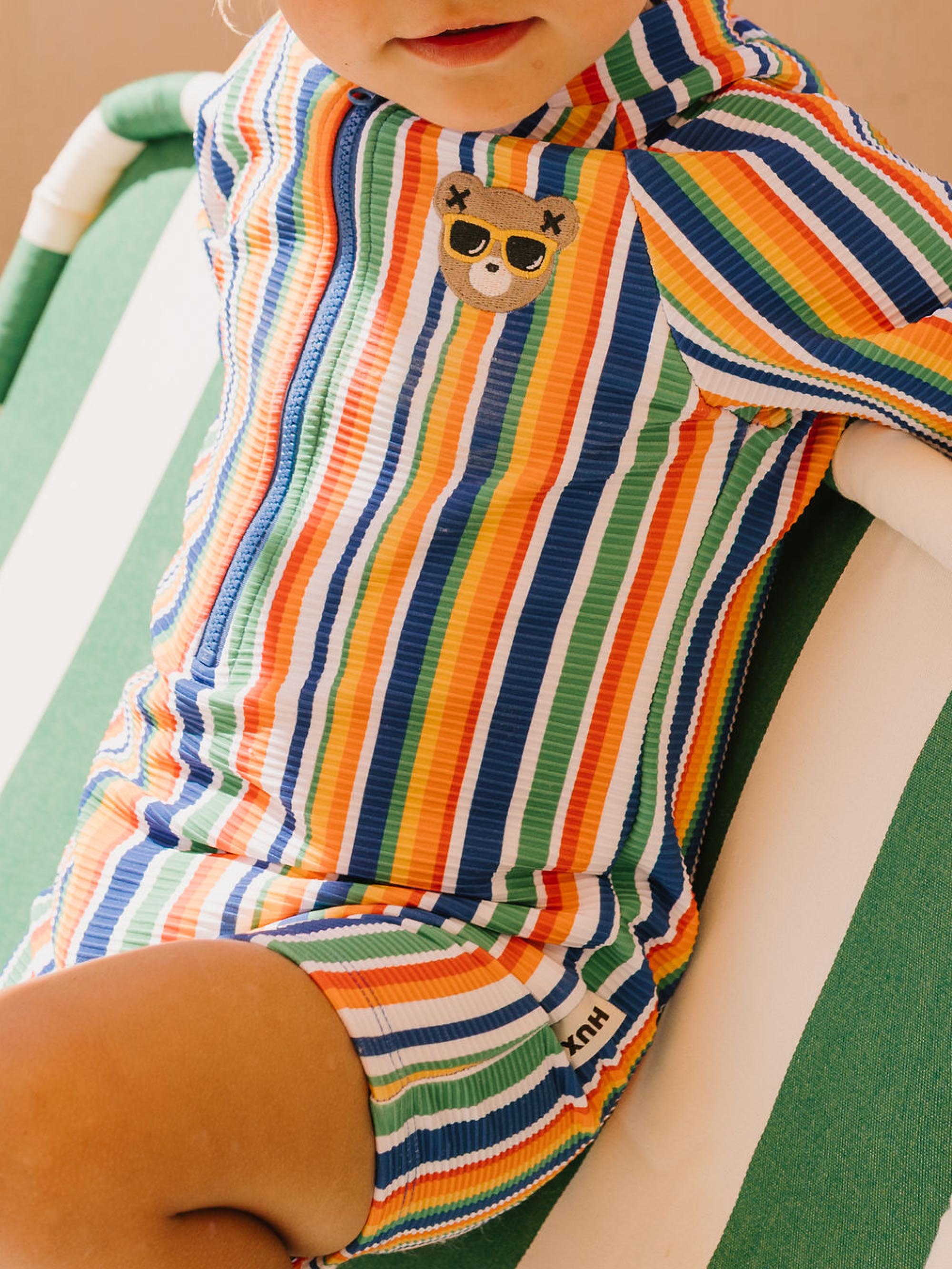 Beach Hux Rainbow Ottoman Swimsuit SWIMWEAR Huxbaby Shopify