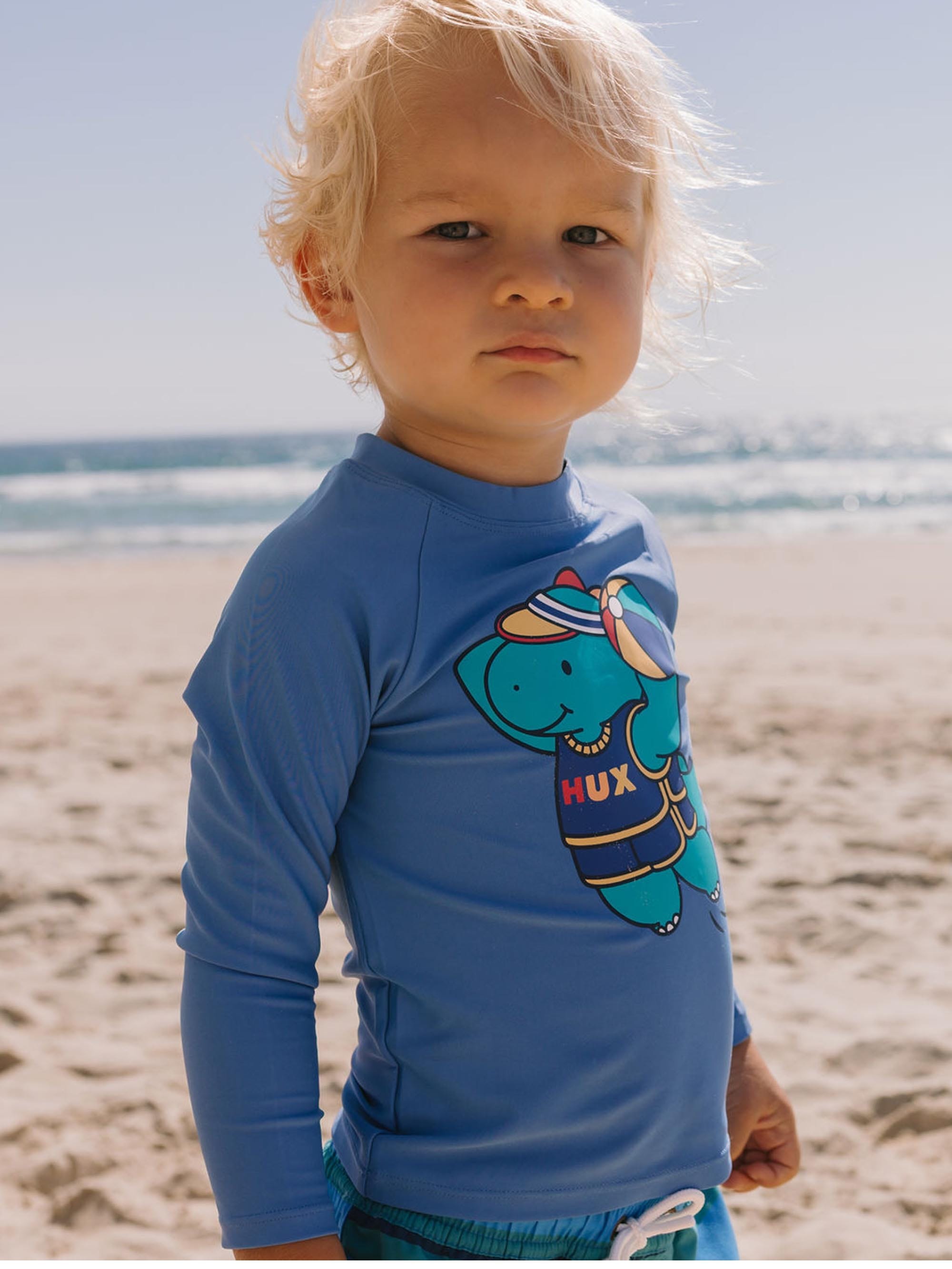 Beach Volleyball Dino Swim Rashie SWIMWEAR Huxbaby Shopify