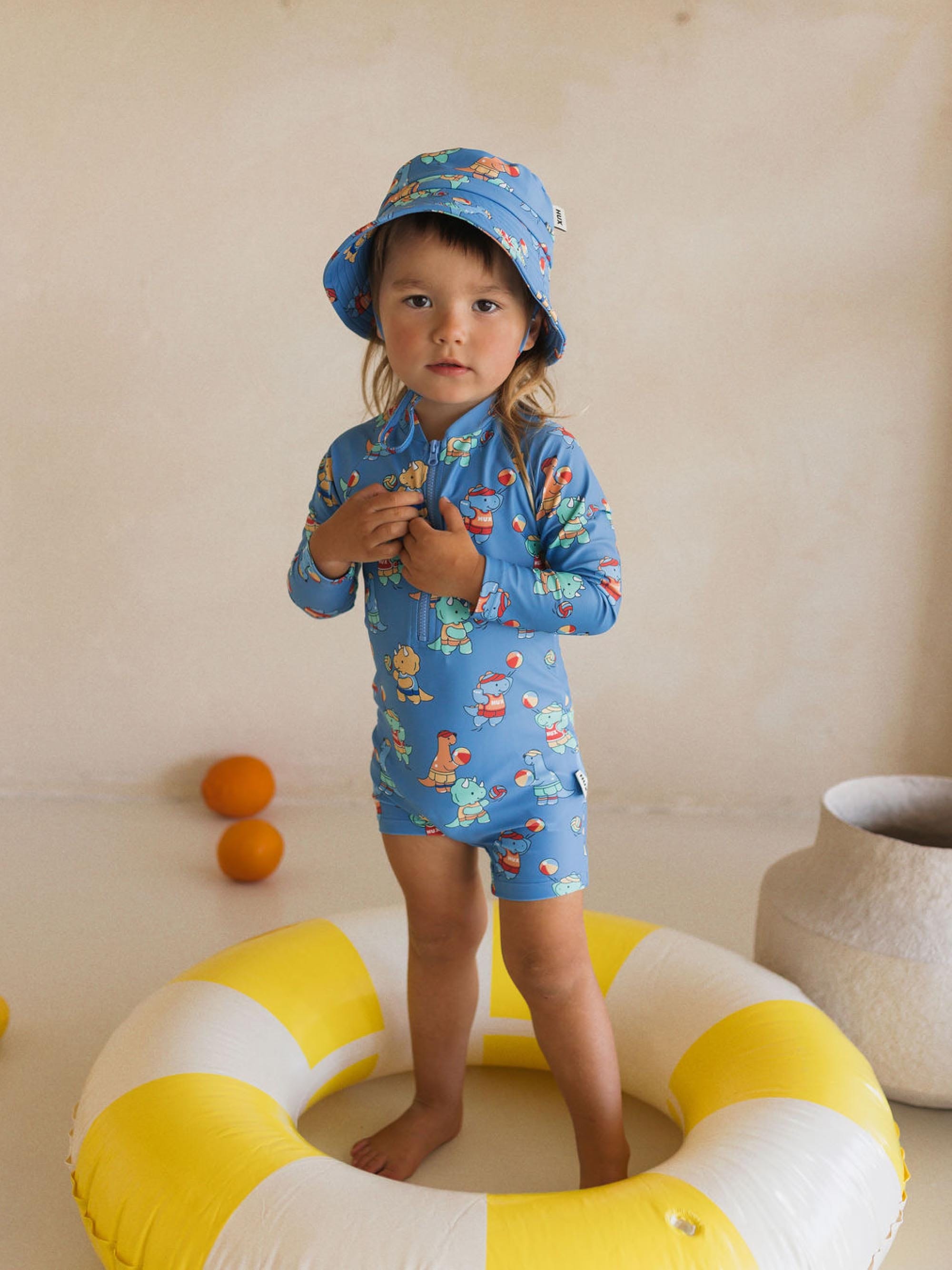 Beach Volleyball Dino Swimsuit SWIMWEAR Huxbaby Shopify