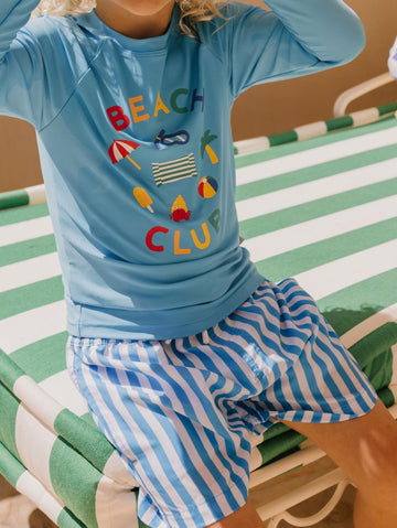 Beach Club Rashie SWIMWEAR Huxbaby Shopify