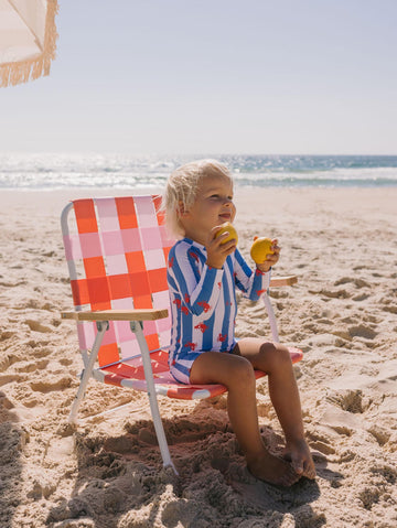 Crab Stripe Swimsuit SWIMWEAR Huxbaby Shopify