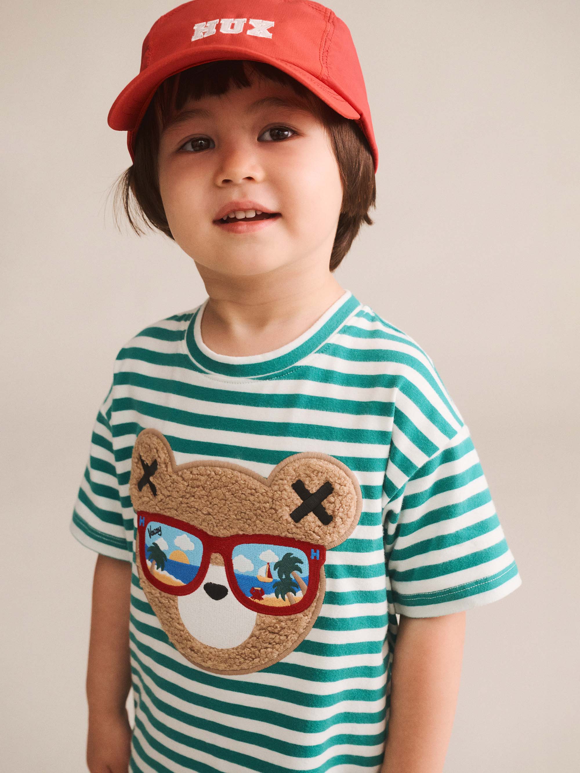 Huxbaby Shopify ACCESSORIES ONE SIZE Racer Red Emb Hat