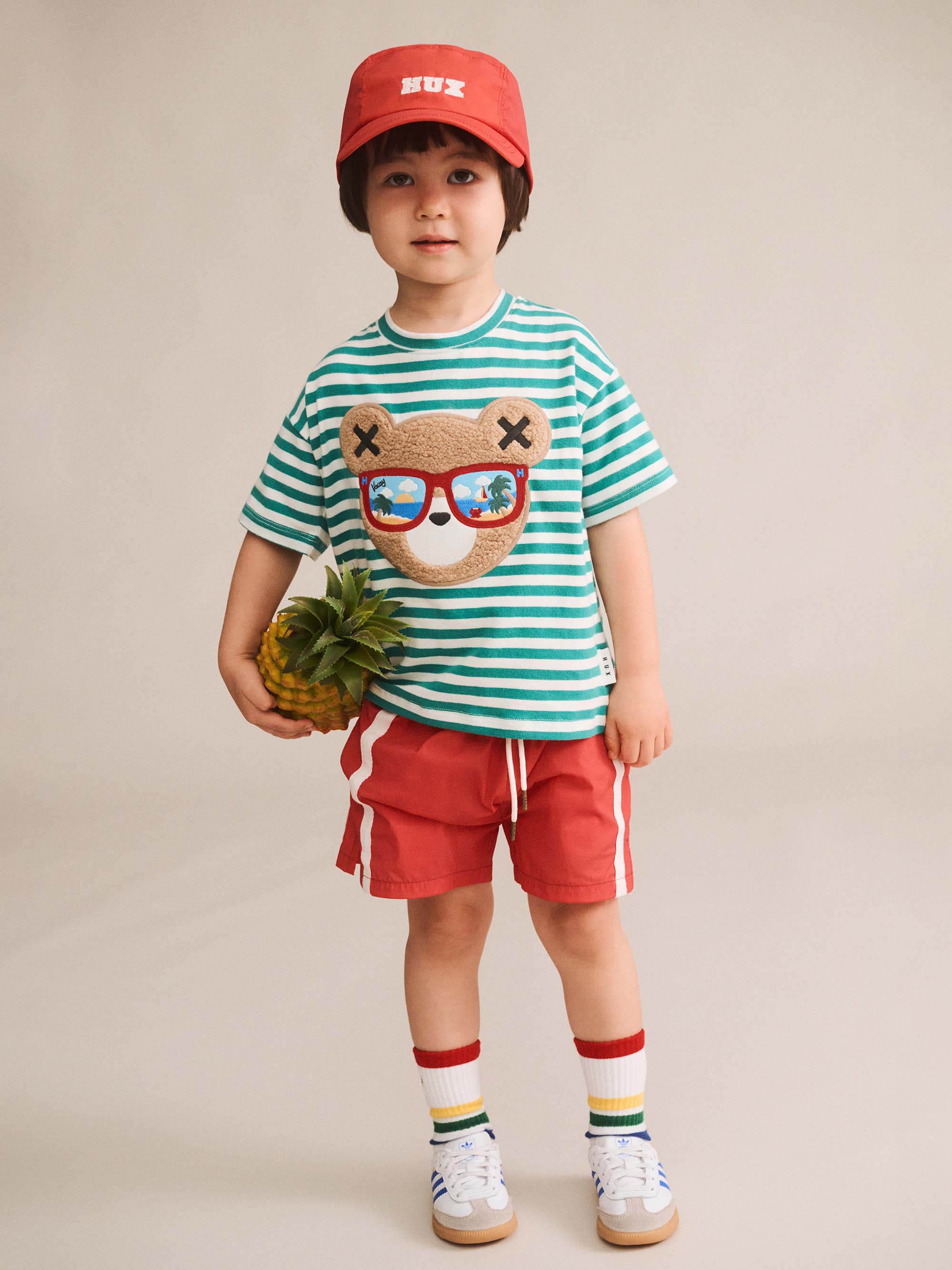 Huxbaby Shopify ACCESSORIES ONE SIZE Racer Red Emb Hat