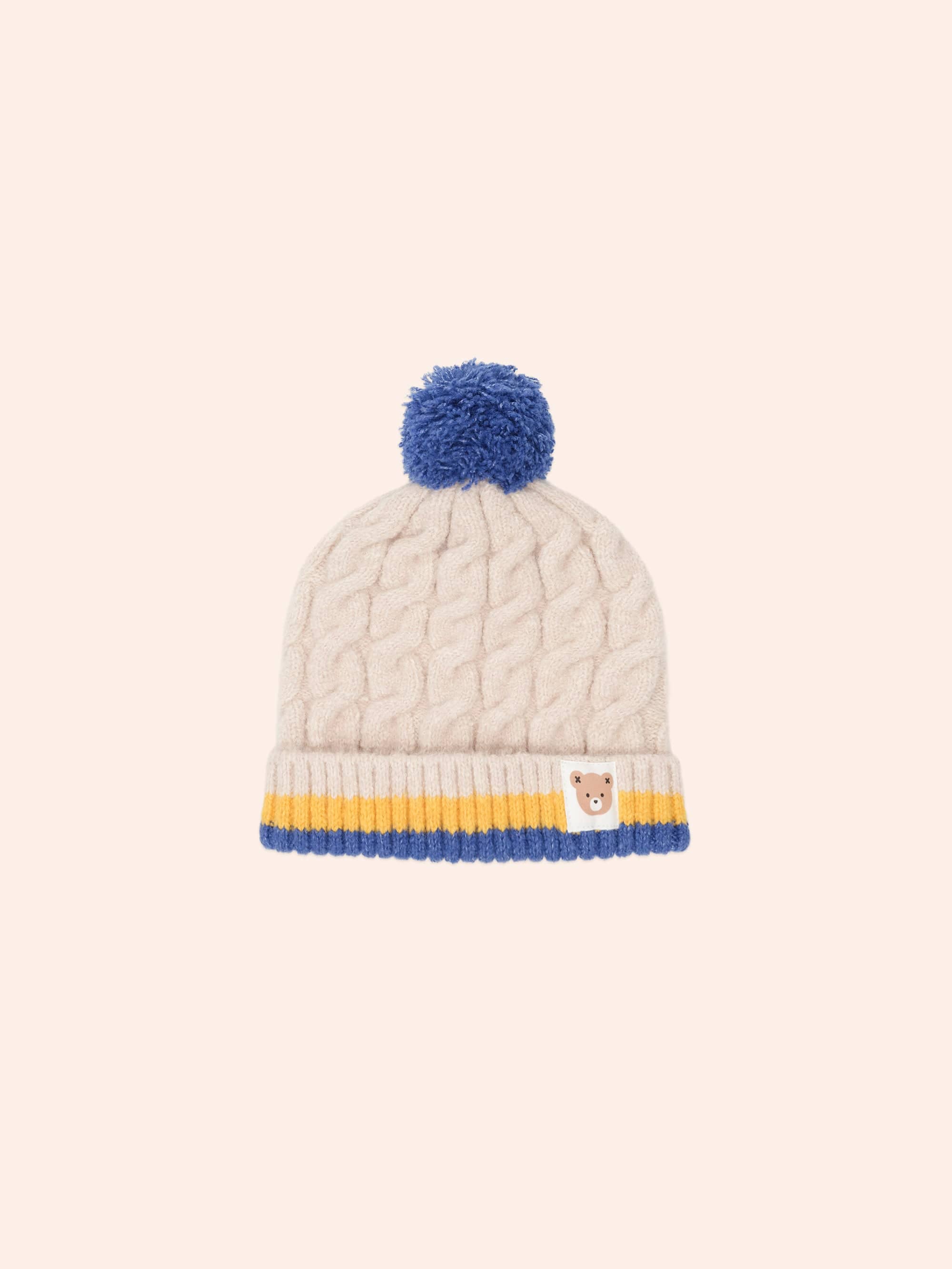 Cable Stripe Beanie ACCESSORIES Huxbaby