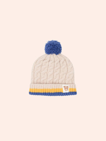 Cable Stripe Beanie ACCESSORIES Huxbaby