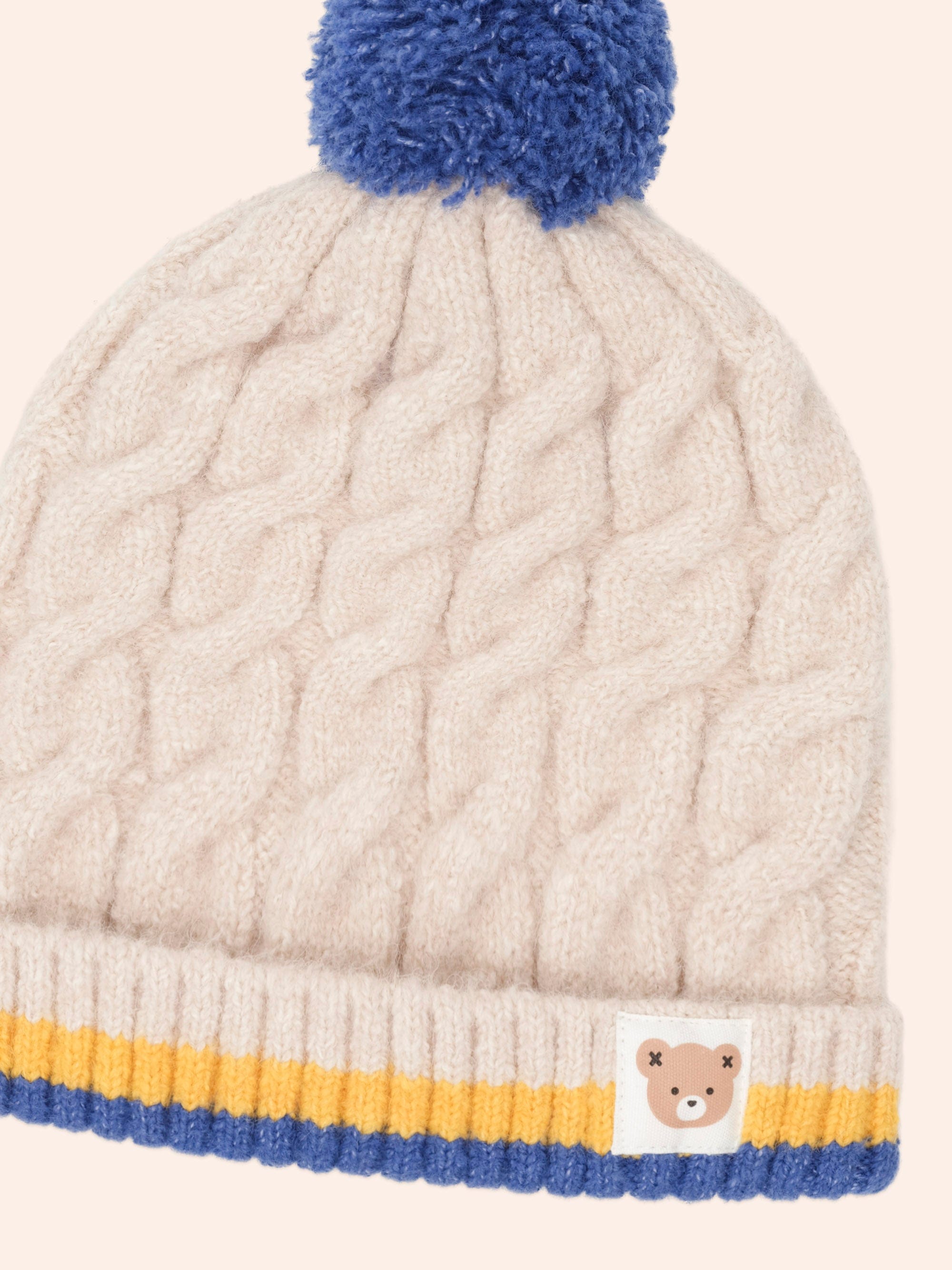 Cable Stripe Beanie ACCESSORIES Huxbaby