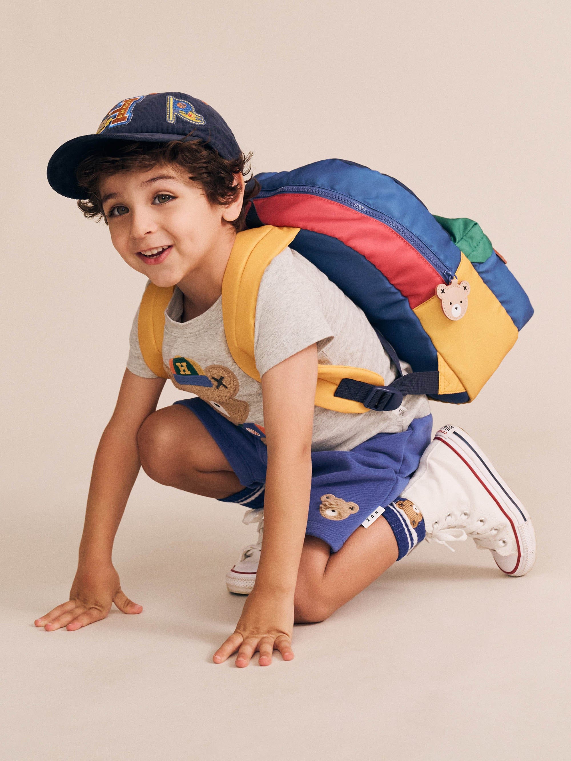 Hux Colour Block Varsity Backpack ACCESSORIES Huxbaby