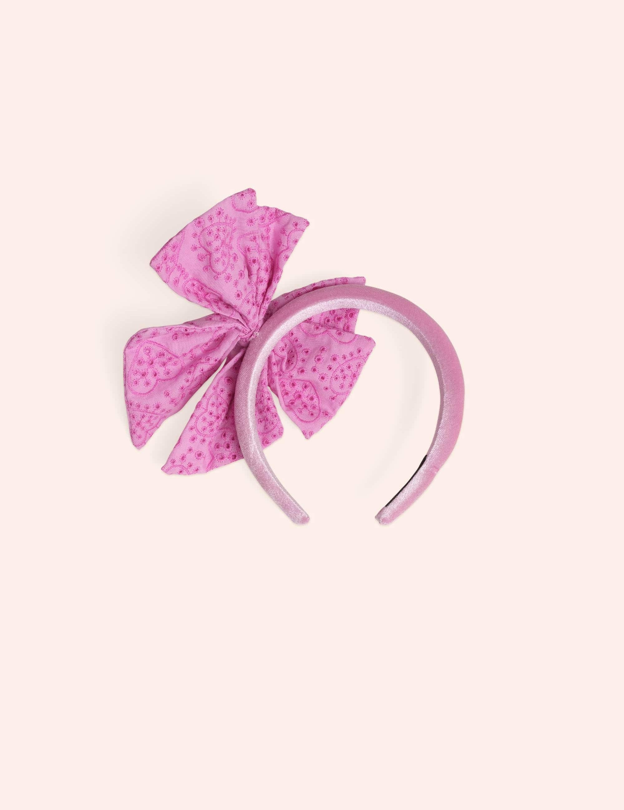 Pussybow Broderie Headband ACCESSORIES Huxbaby