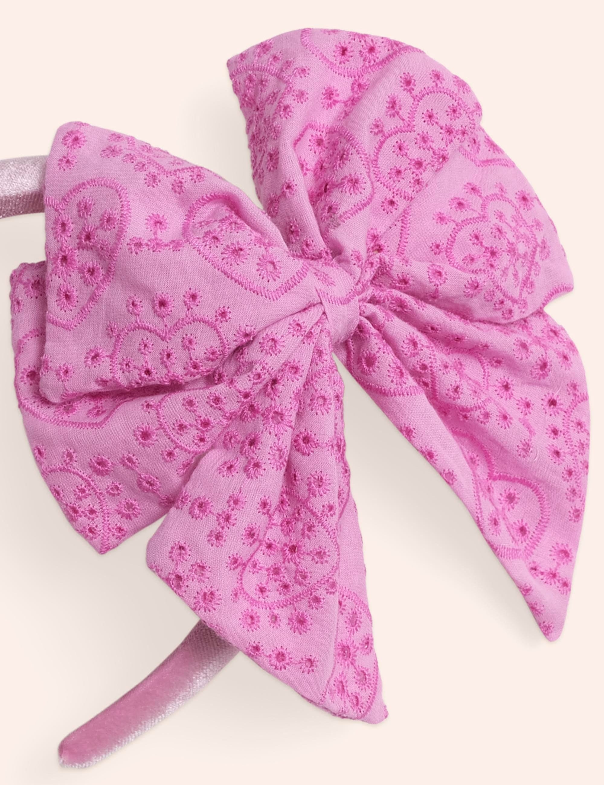 Pussybow Broderie Headband ACCESSORIES Huxbaby