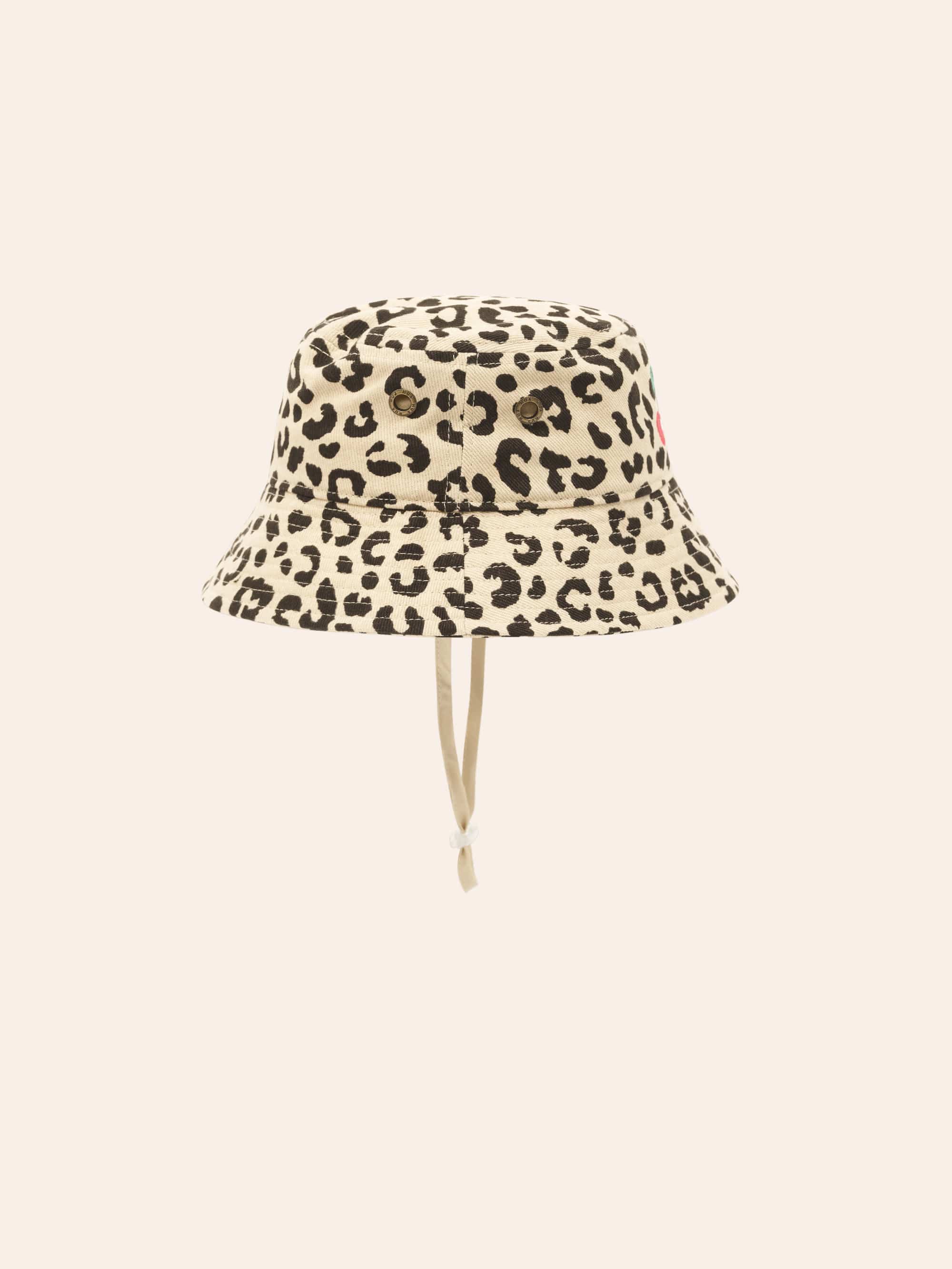 Leopard Cherry Bucket Hat ACCESSORIES Huxbaby Shopify