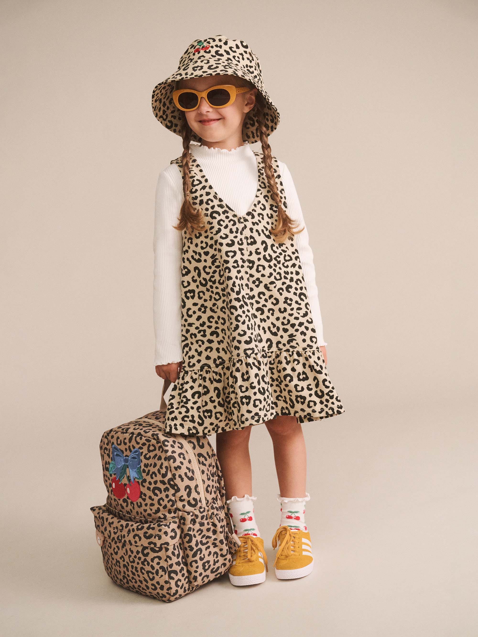 Leopard Cherry Bucket Hat ACCESSORIES Huxbaby Shopify