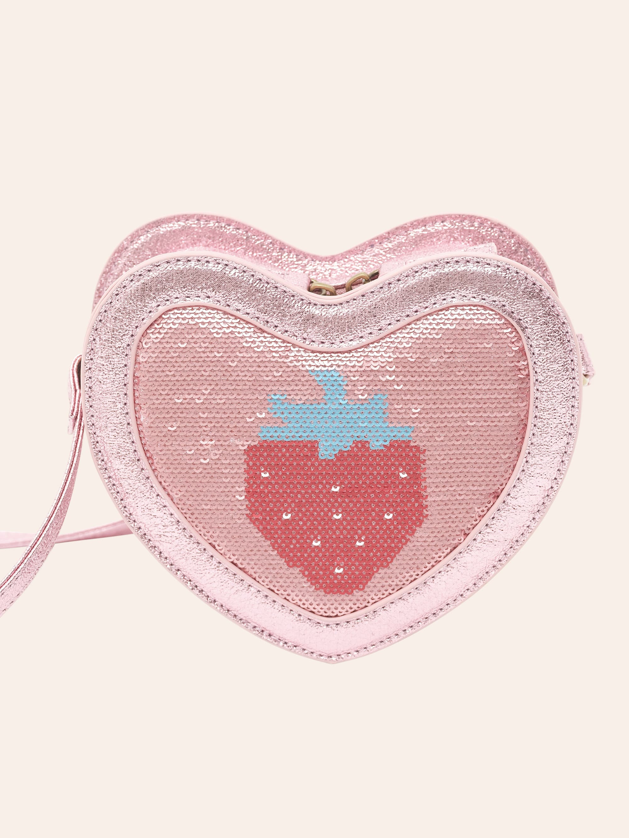 Strawberry Sequin Heart Bag ACCESSORIES Huxbaby Shopify