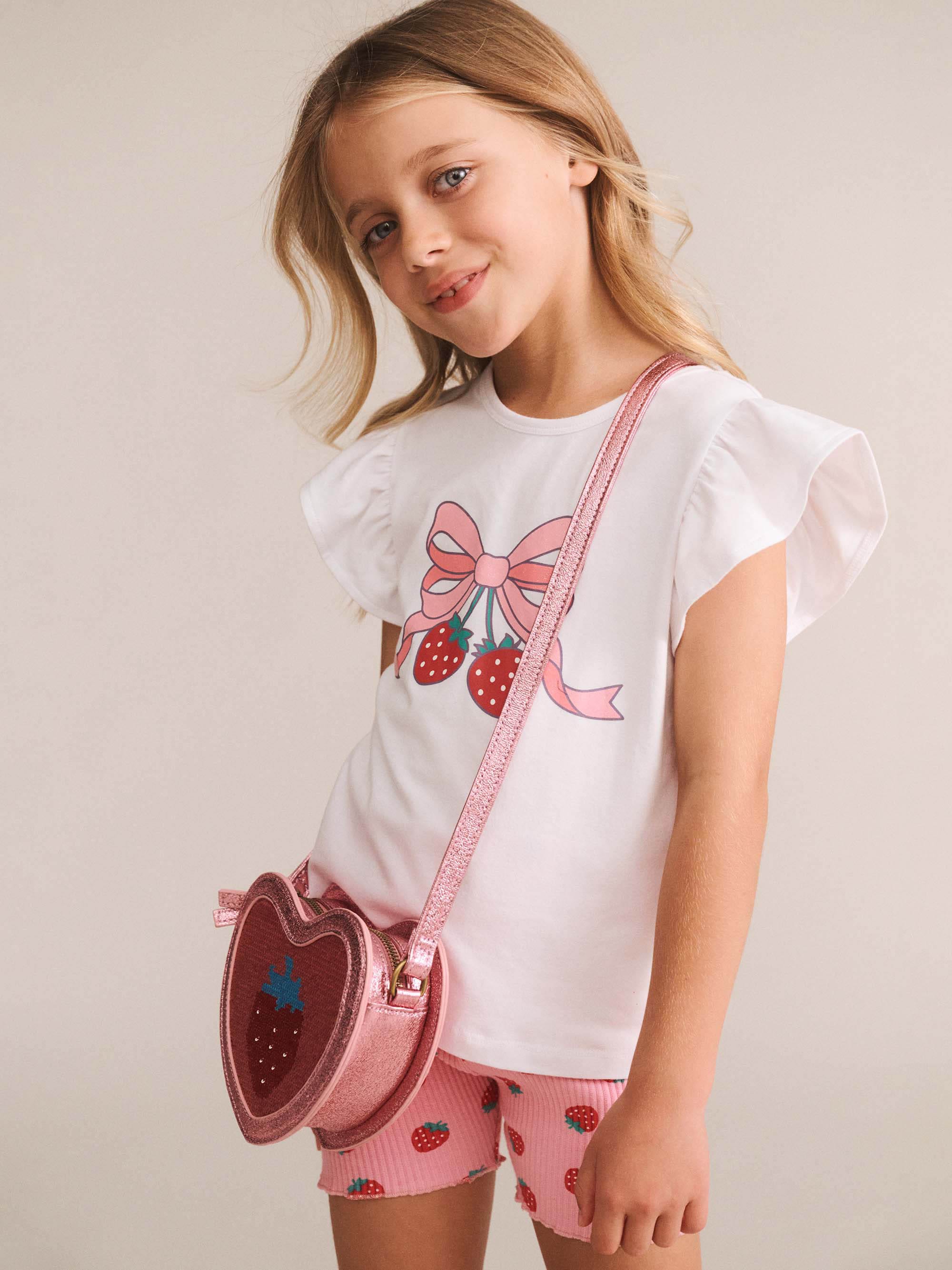 Strawberry Sequin Heart Bag ACCESSORIES Huxbaby Shopify