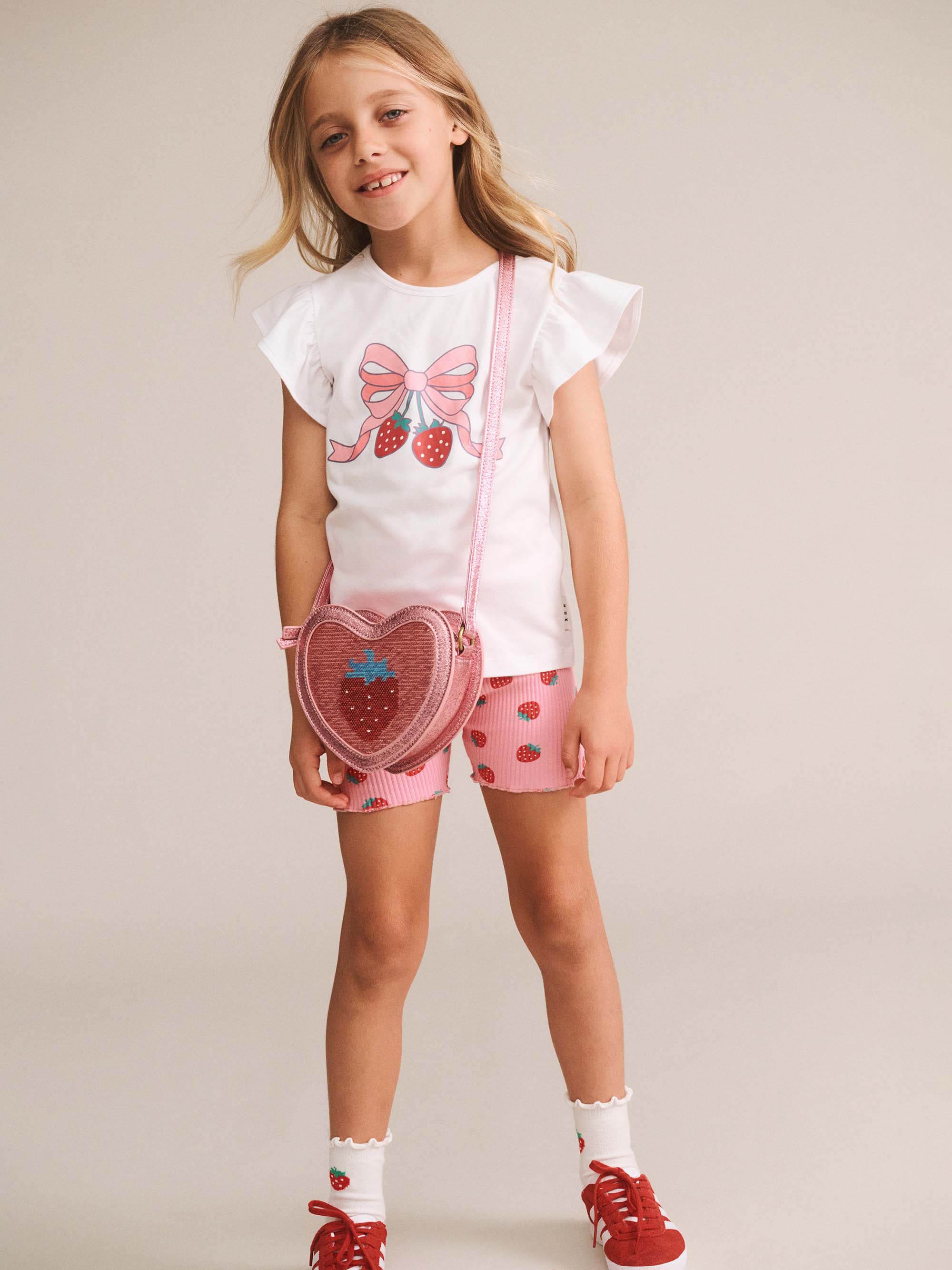 Strawberry Sequin Heart Bag ACCESSORIES Huxbaby Shopify