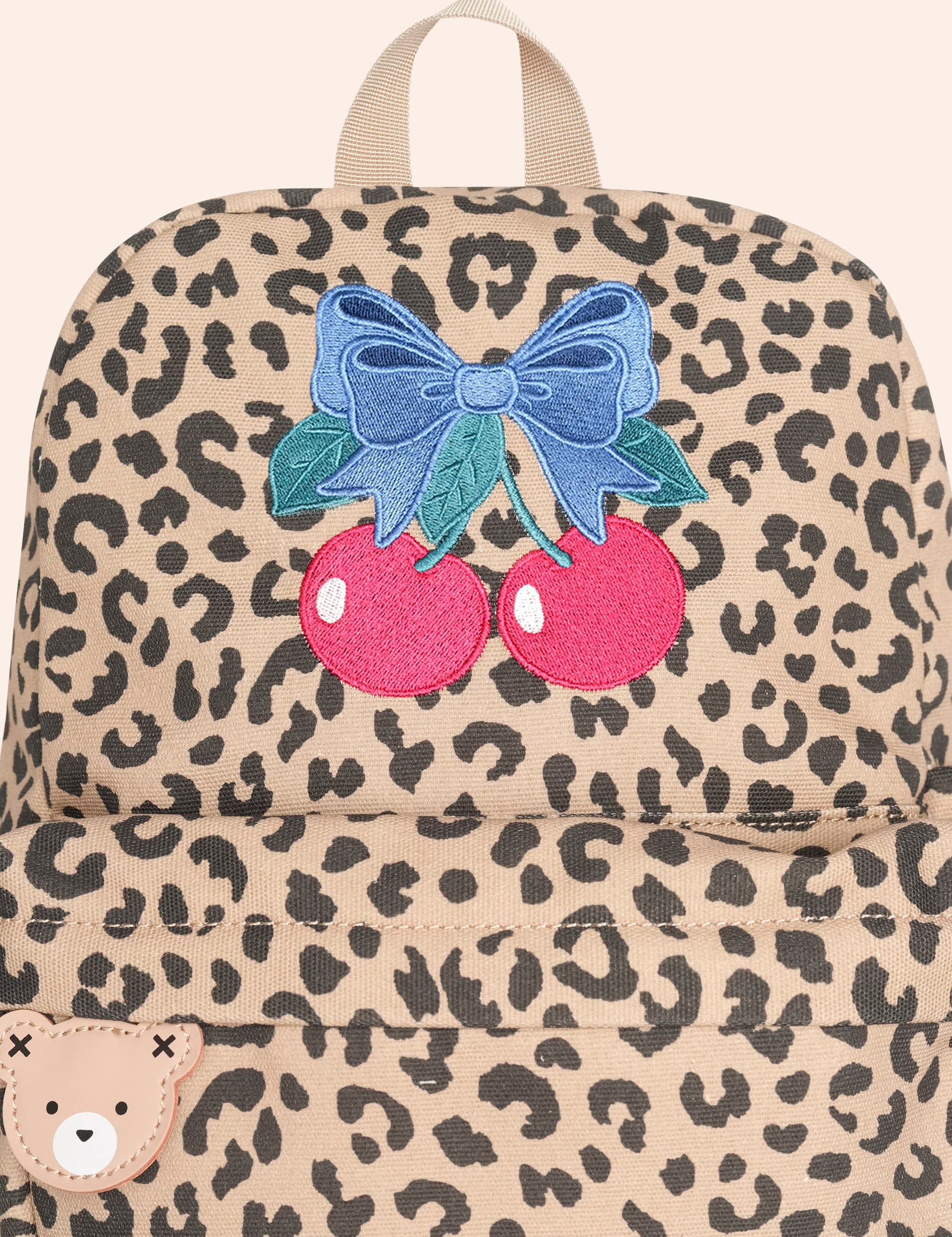 Leopard Cherry Backpack ACCESSORIES Huxbaby Shopify