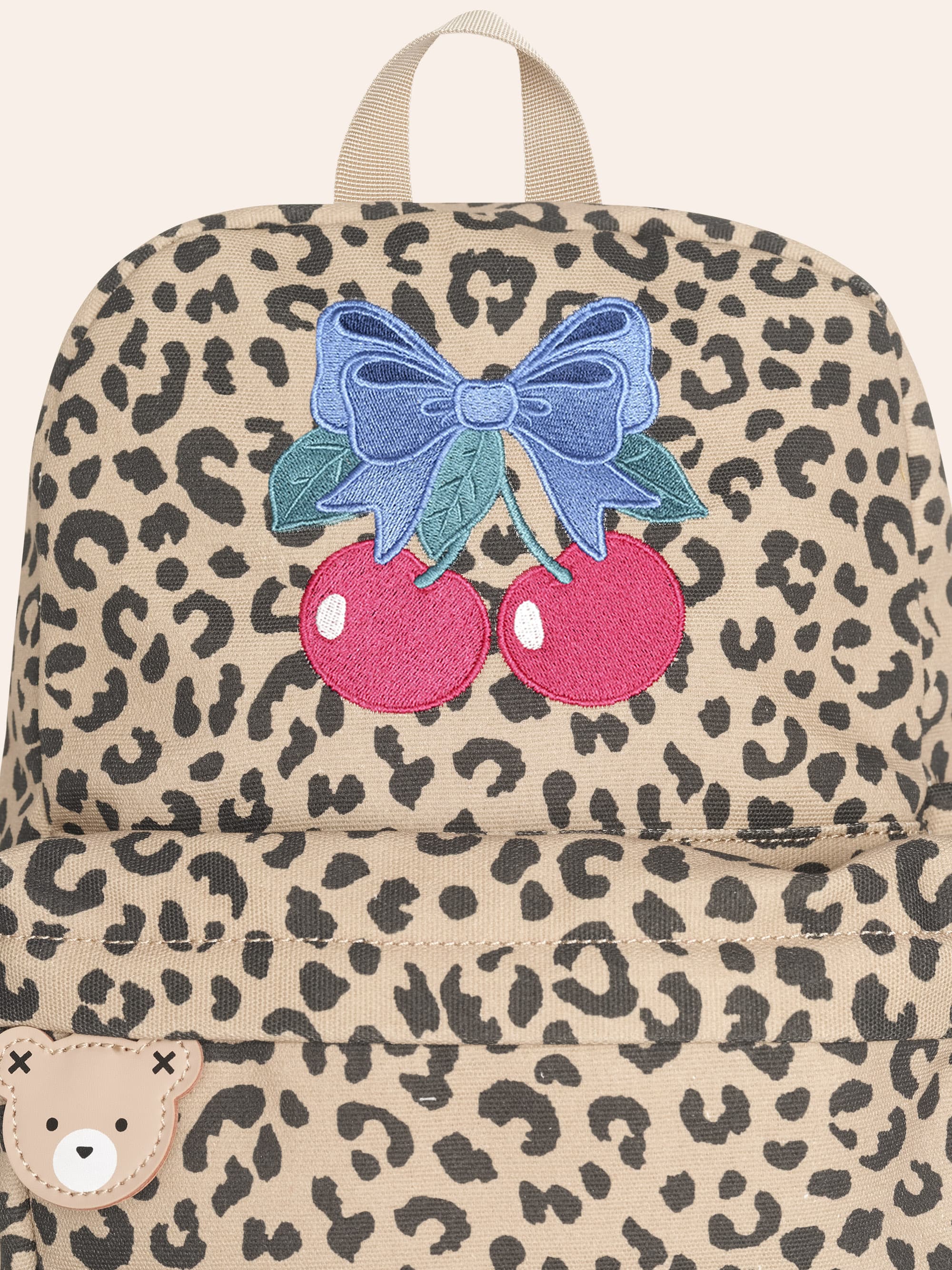 Leopard Cherry Backpack ACCESSORIES Huxbaby Shopify
