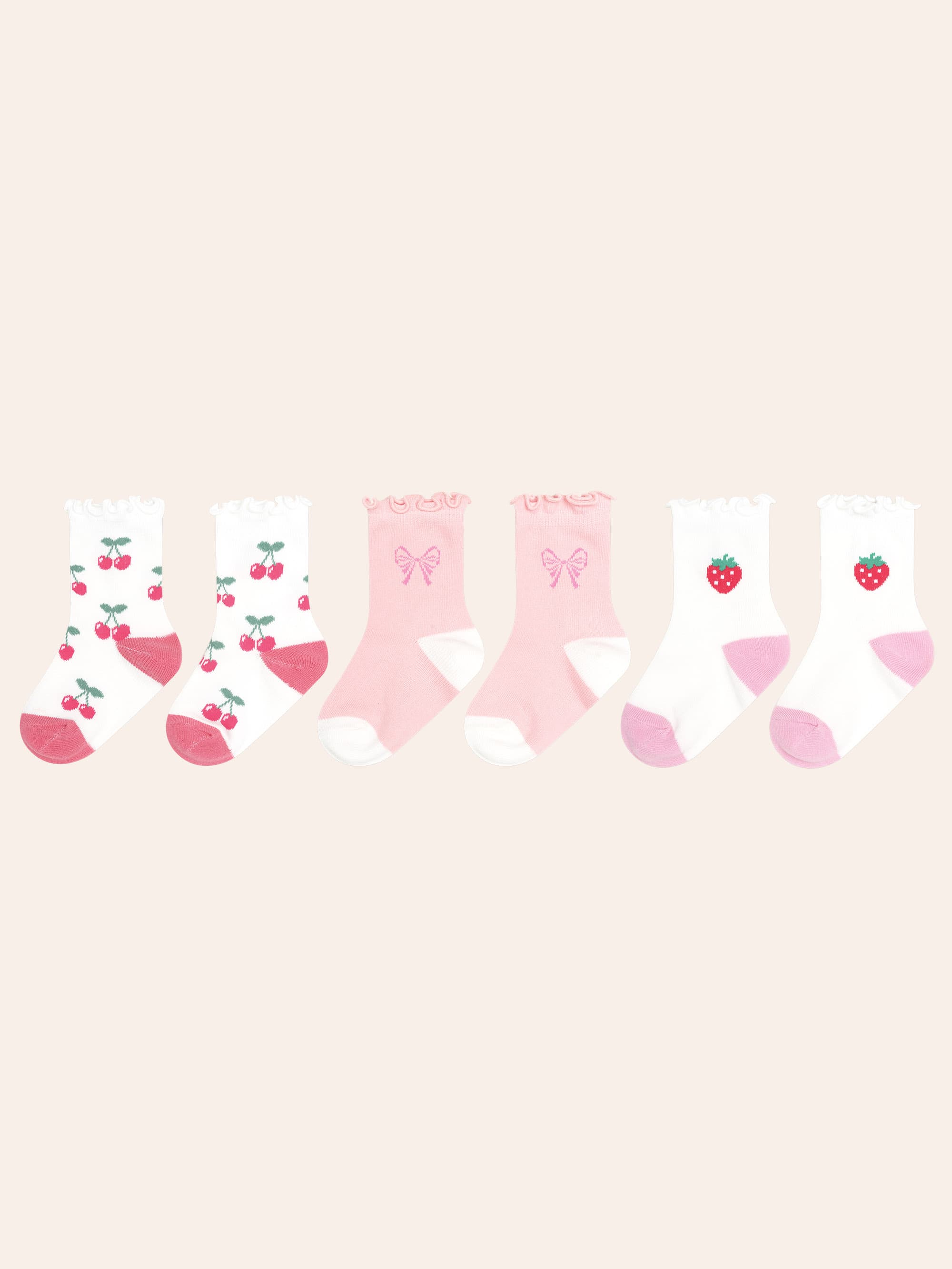 3Pk Girls Frill Socks ACCESSORIES Huxbaby Shopify