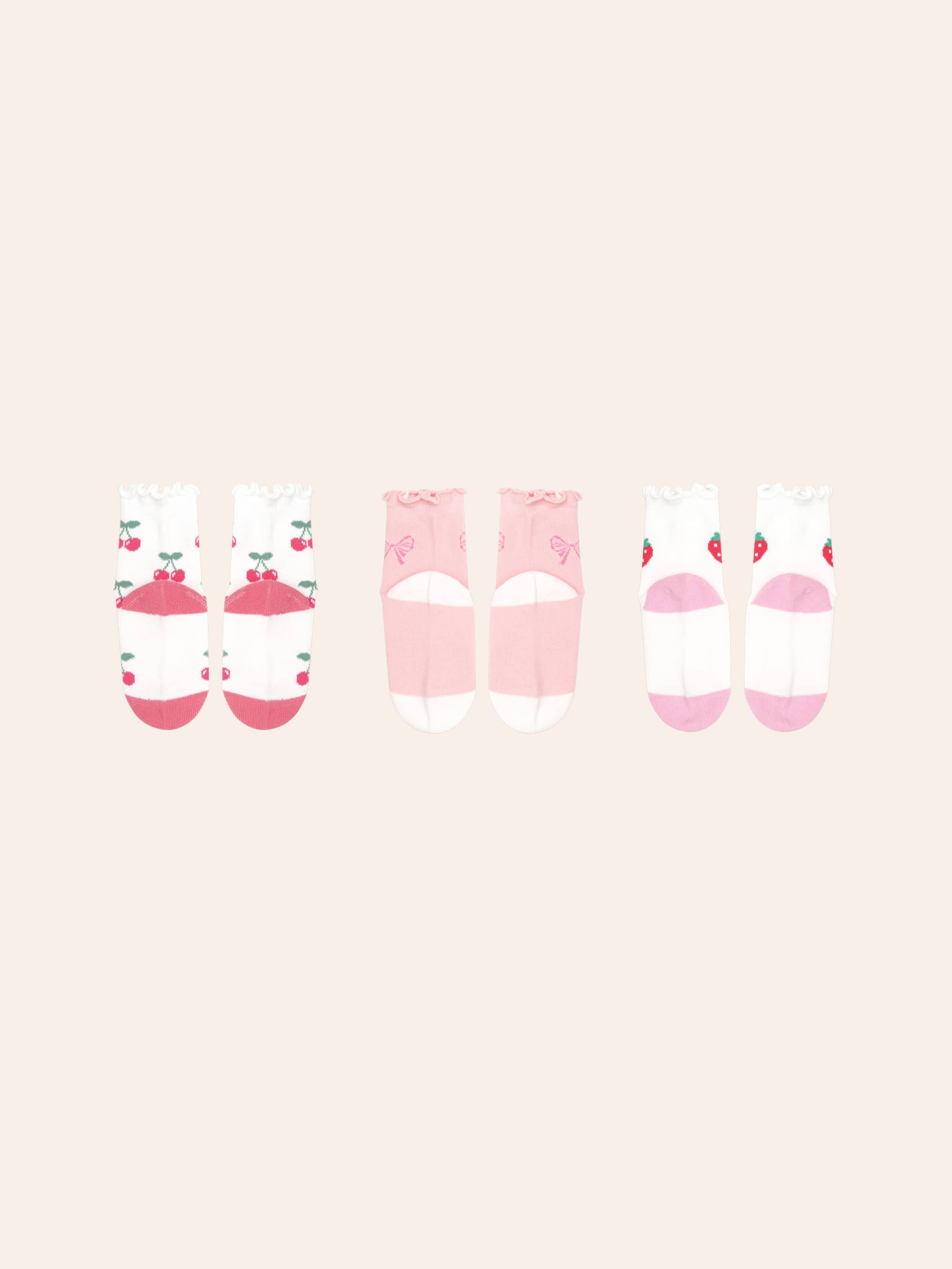 3Pk Girls Frill Socks ACCESSORIES Huxbaby Shopify
