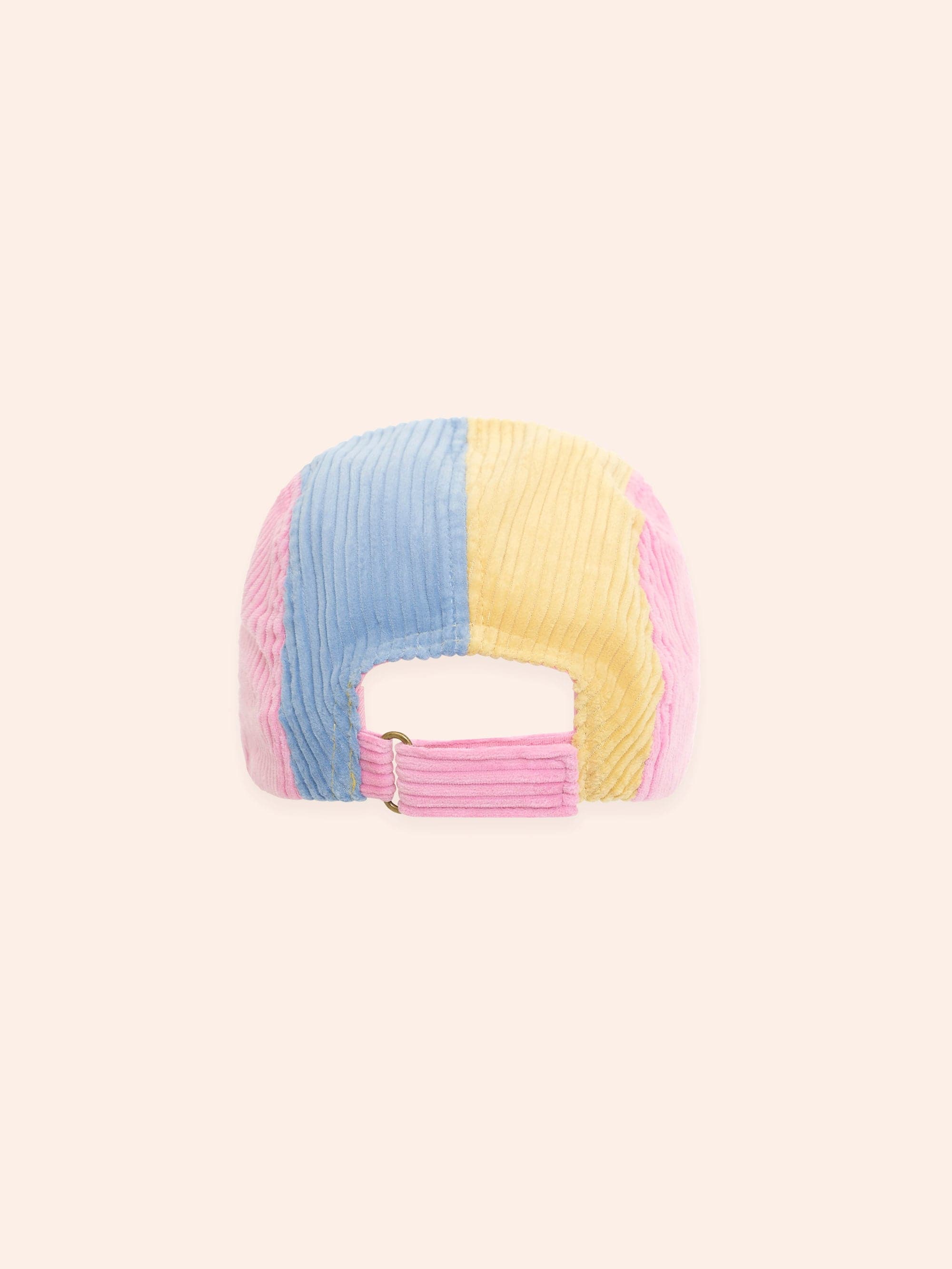 Colour Block Cord Panel Cap Pink ACCESSORIES Huxbaby