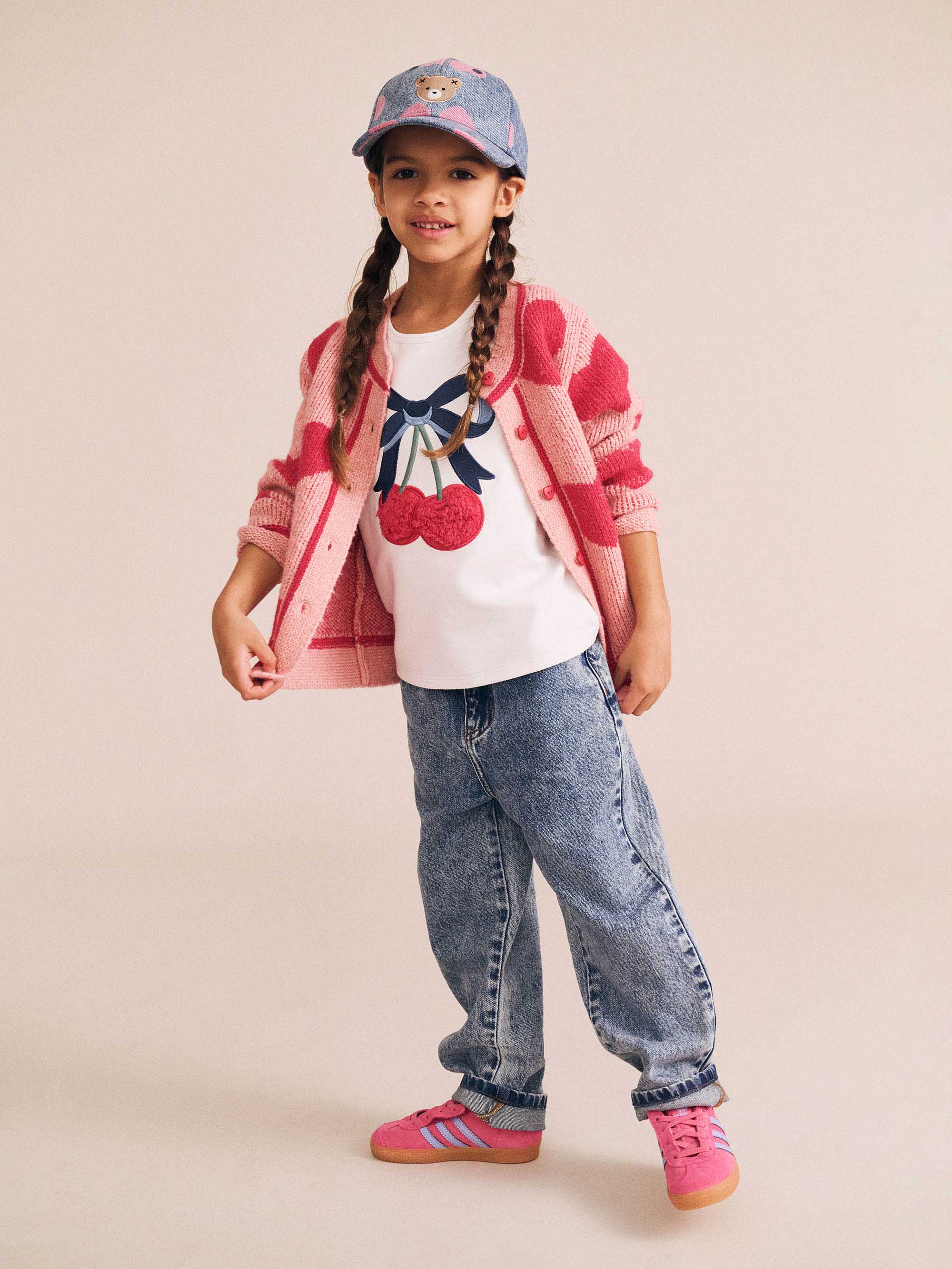 Cherry Bow Frill Sleeve Tee T-SHIRT Huxbaby