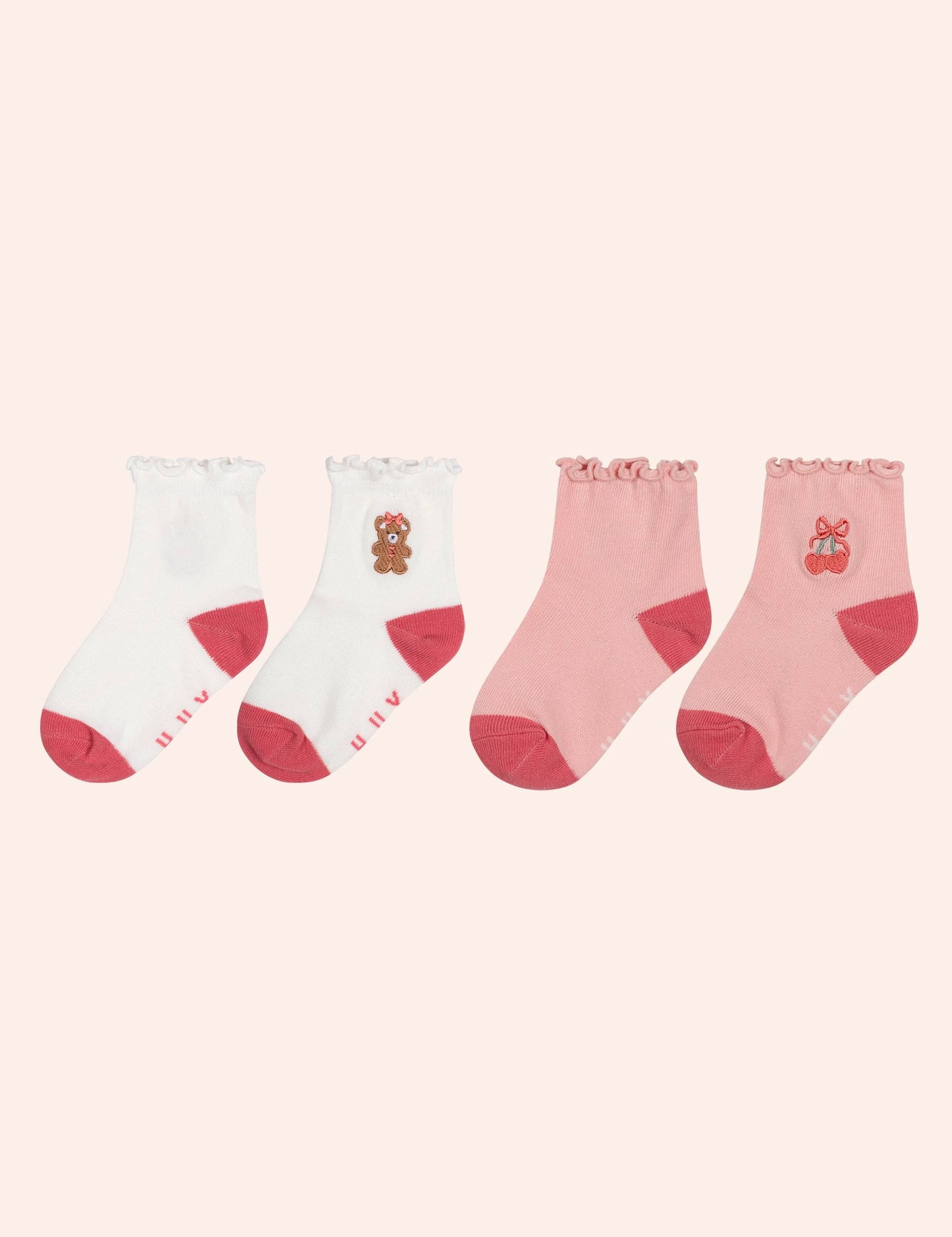 Frilly Festive Socks 2 Pack ACCESSORIES Huxbaby