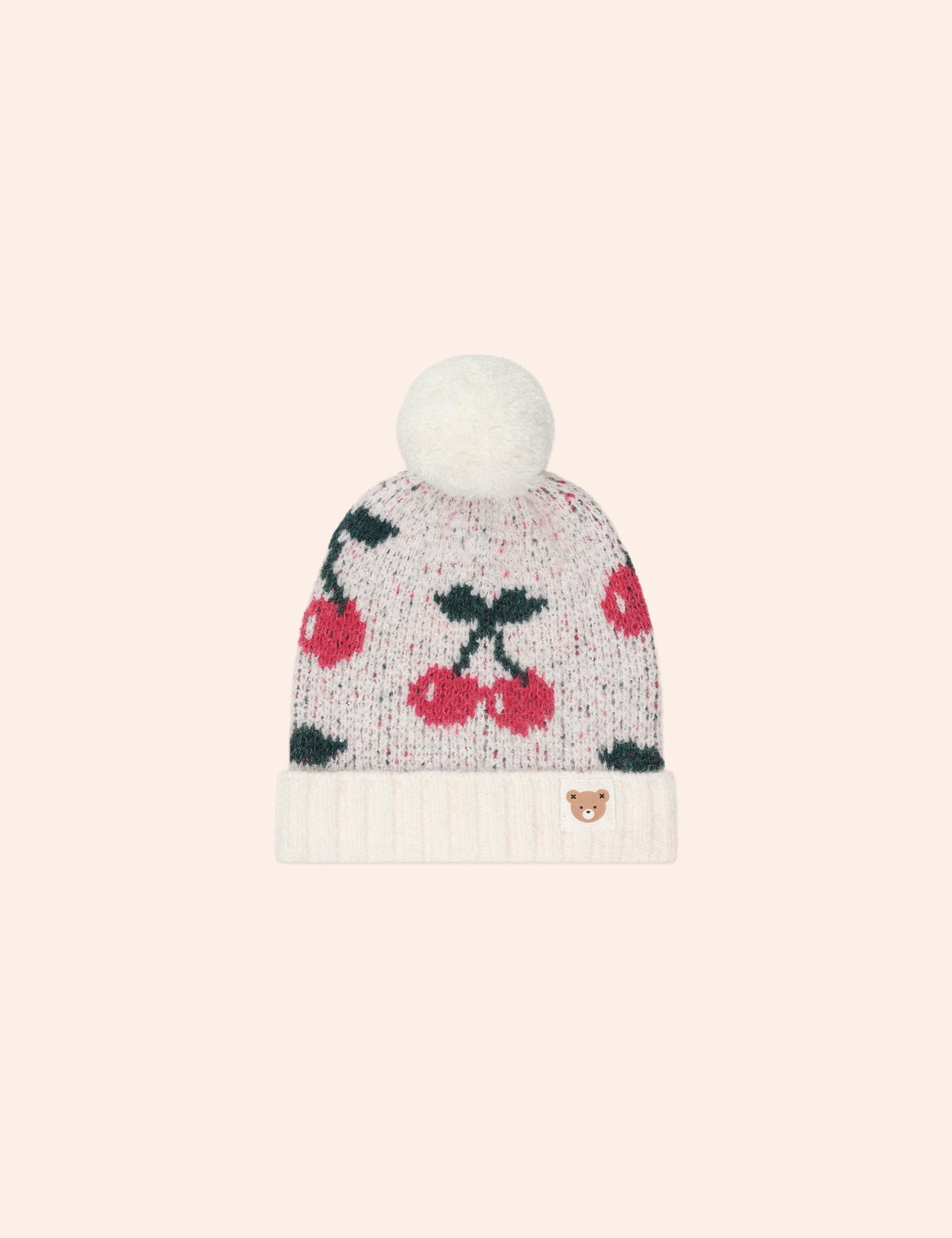 Cherry Knit Beanie ACCESSORIES Huxbaby