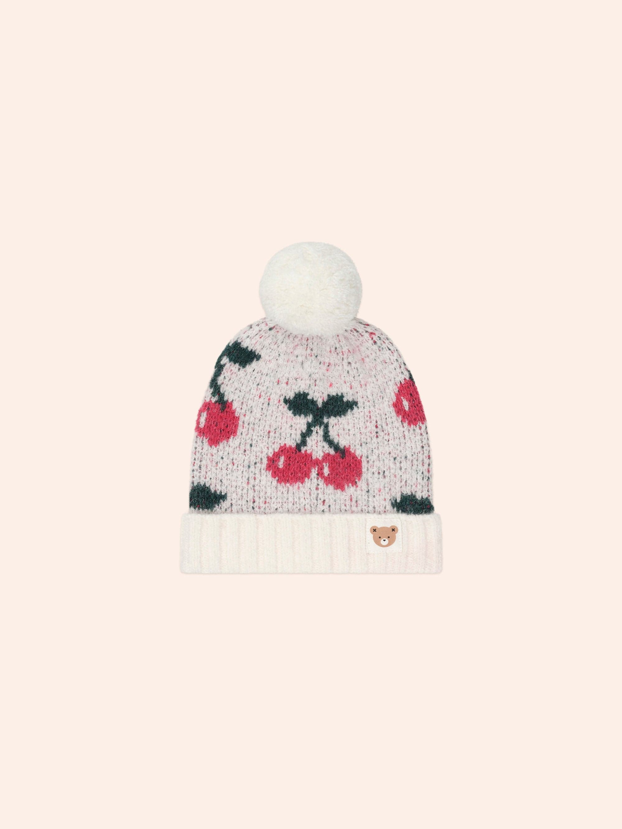Cherry Knit Beanie ACCESSORIES Huxbaby