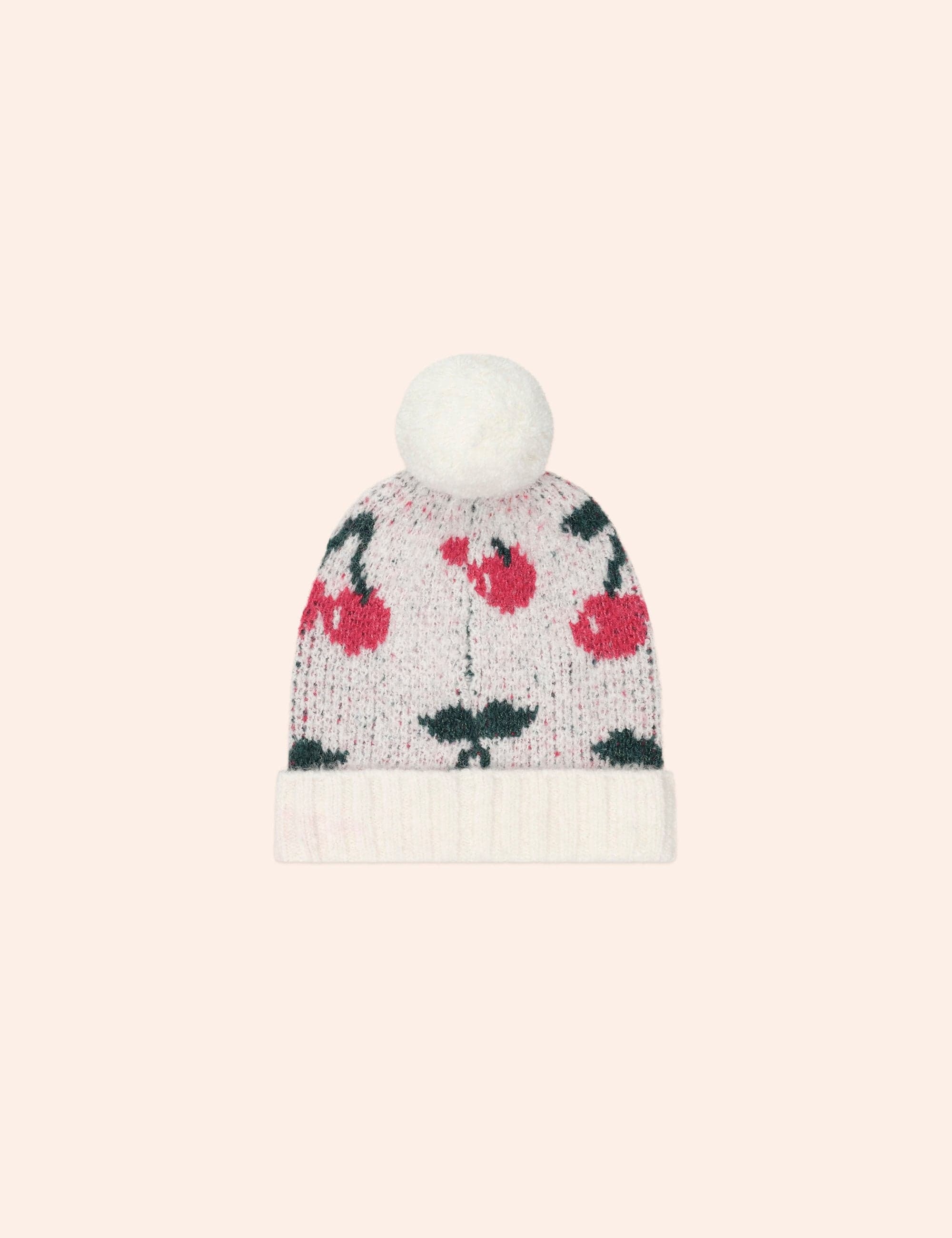 Cherry Knit Beanie ACCESSORIES Huxbaby