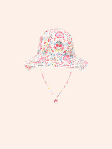Scallop Floral Sunhat ACCESSORIES Huxbaby Shopify