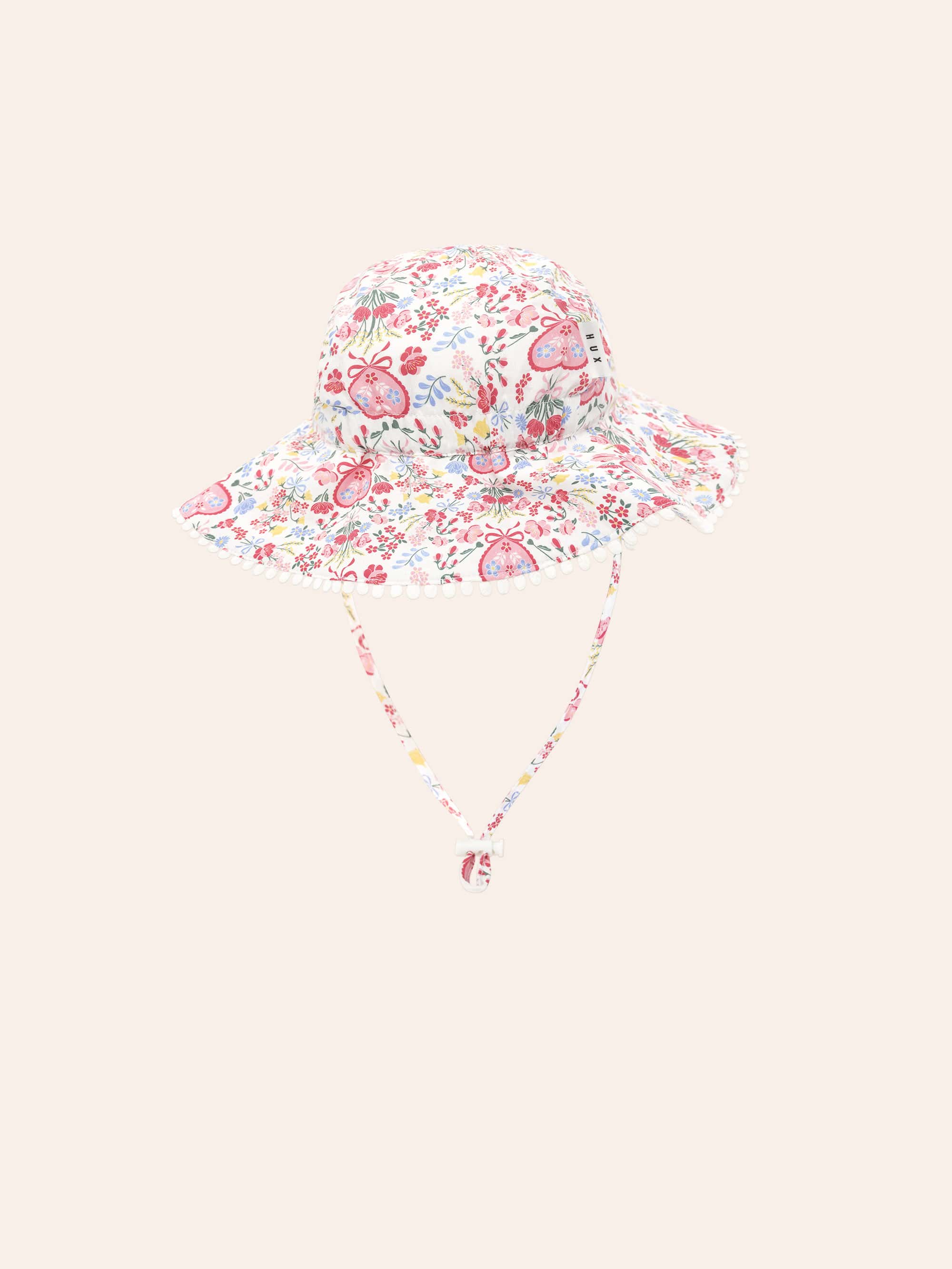 Scallop Floral Sunhat ACCESSORIES Huxbaby Shopify