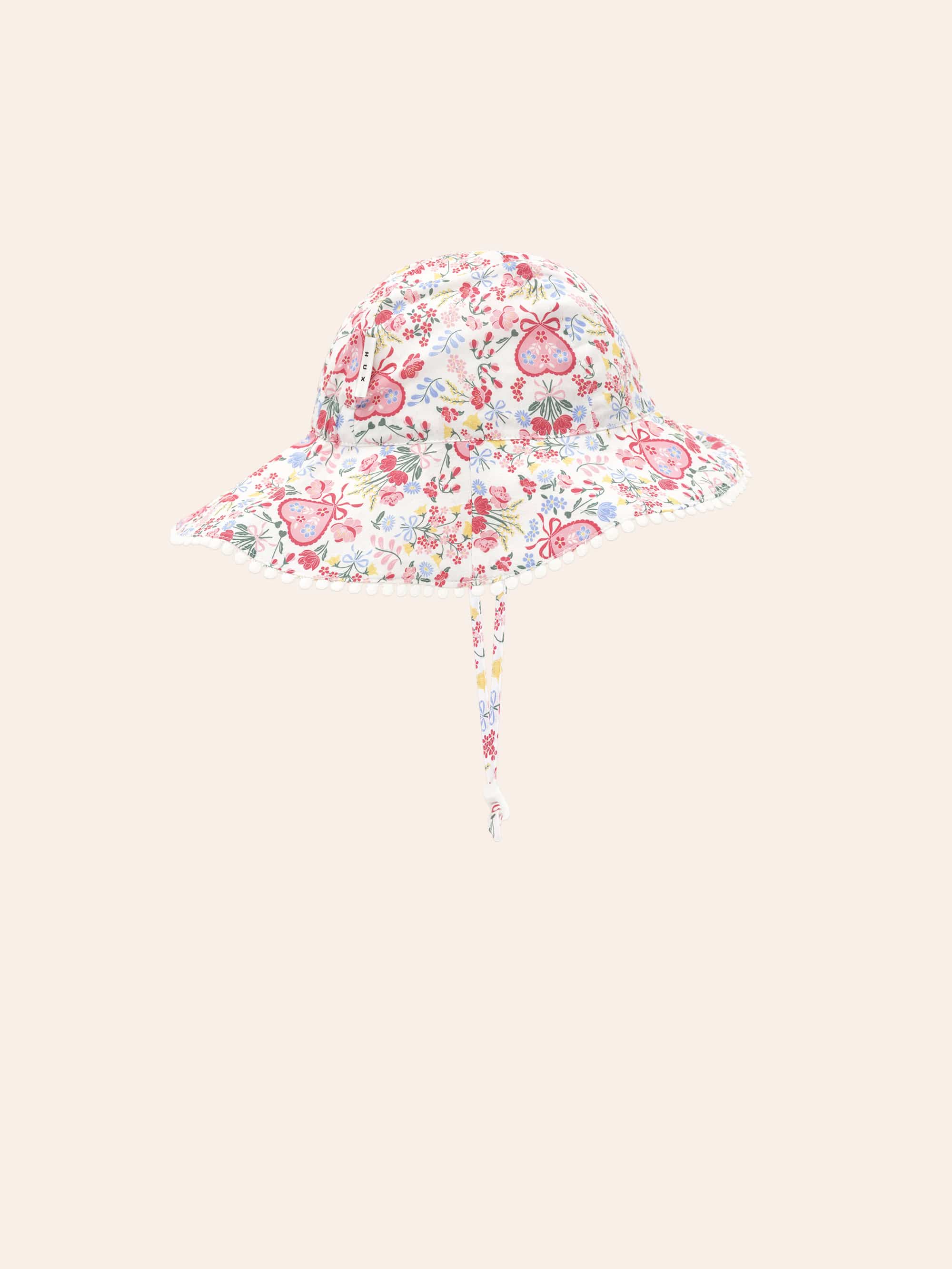 Scallop Floral Sunhat ACCESSORIES Huxbaby Shopify