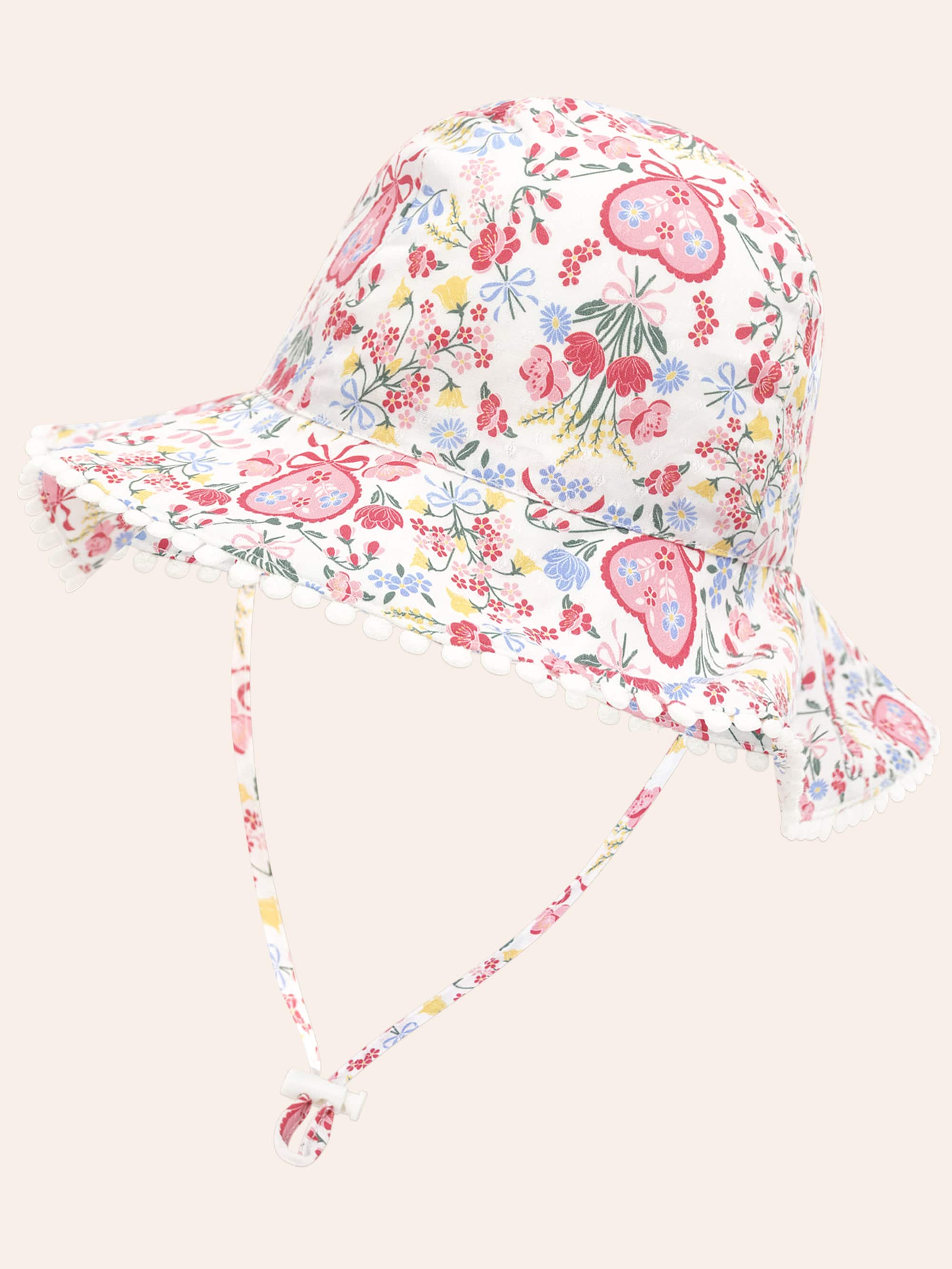 Scallop Floral Sunhat ACCESSORIES Huxbaby Shopify