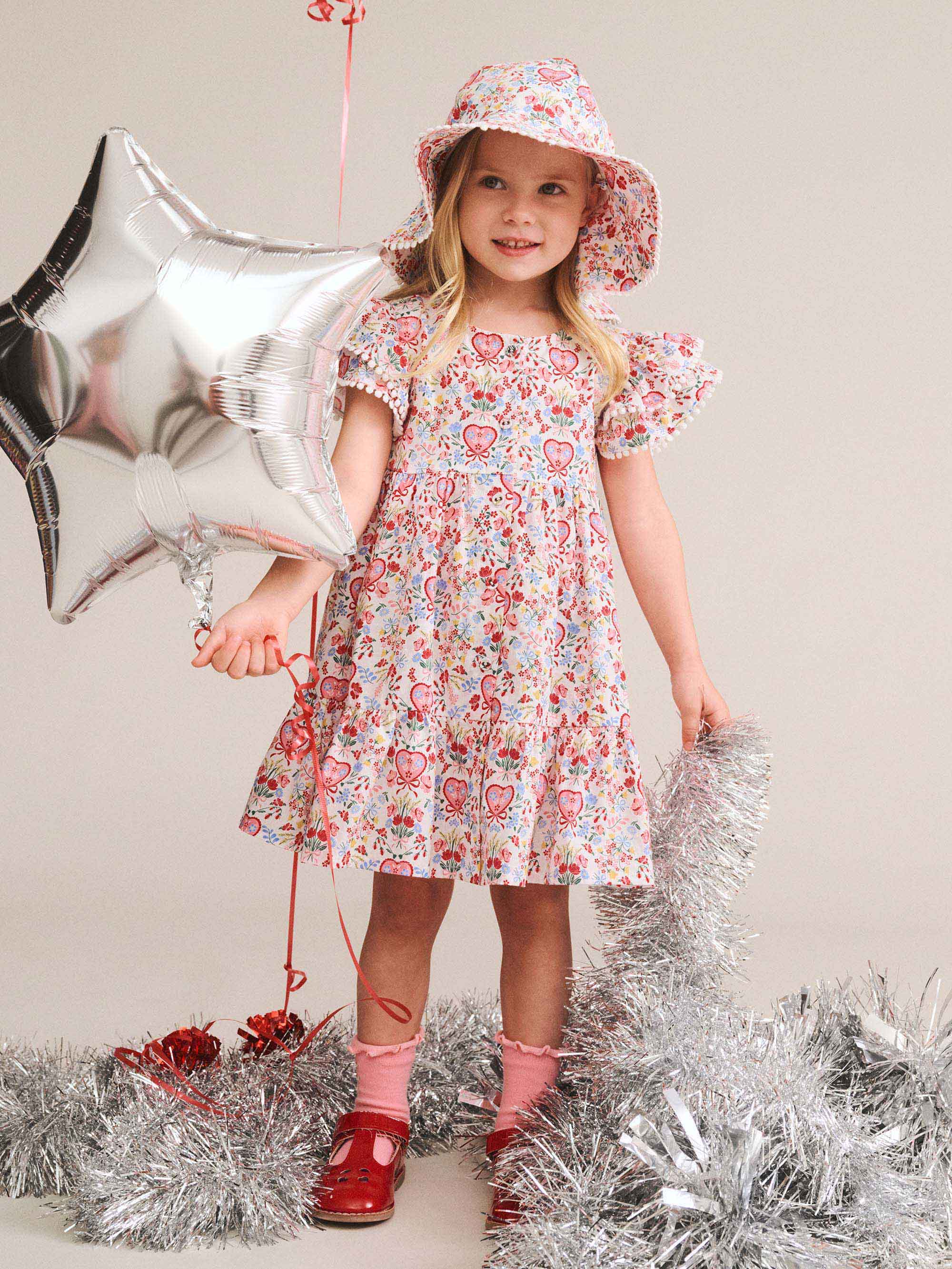 Scallop Floral Sunhat ACCESSORIES Huxbaby Shopify