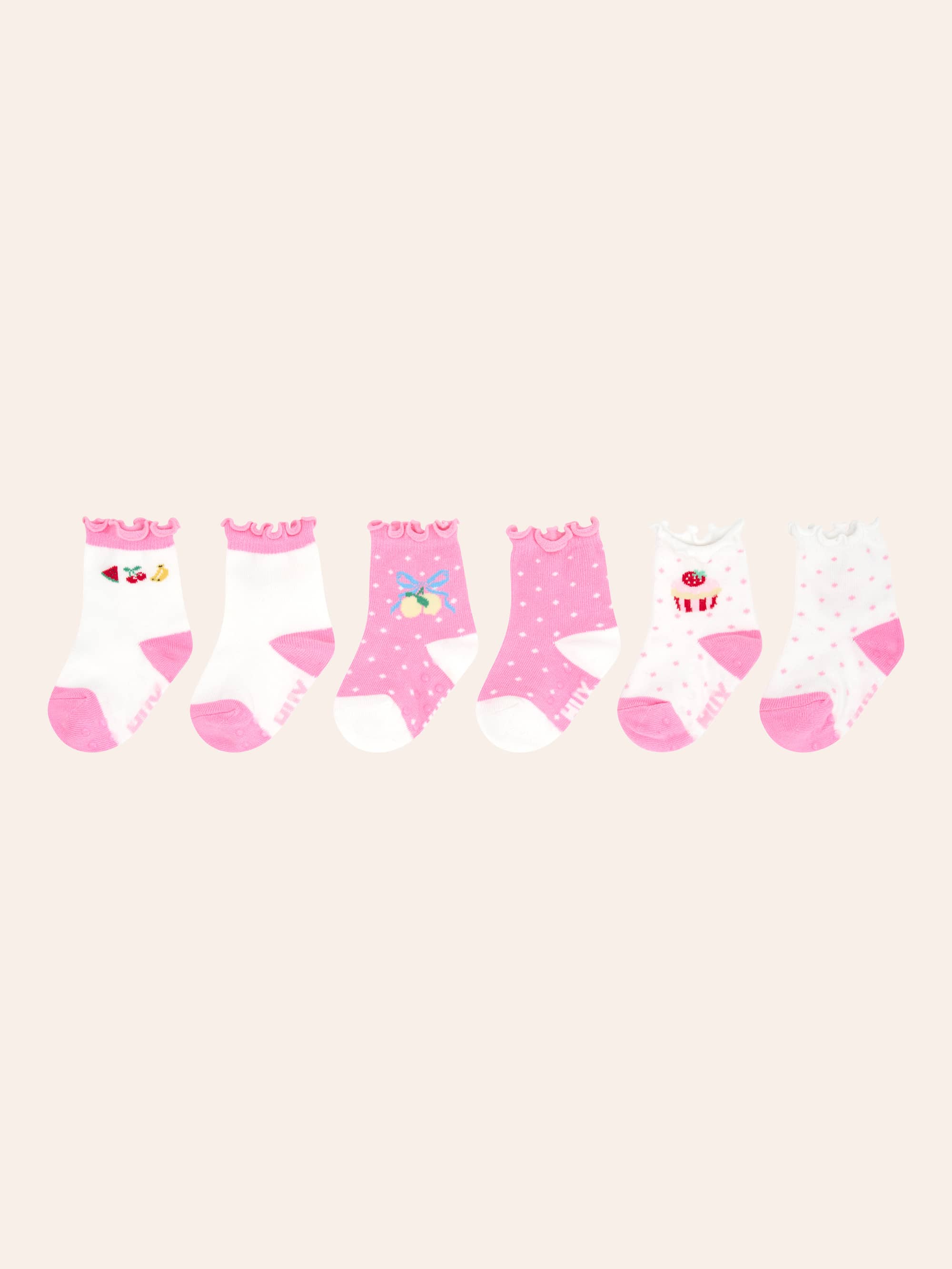 Beach Club 3Pk Girl Socks ACCESSORIES Huxbaby Shopify