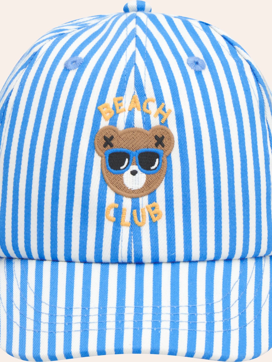 Beach Club Hux Ticking Stripe Cap SWIMWEAR Huxbaby Shopify