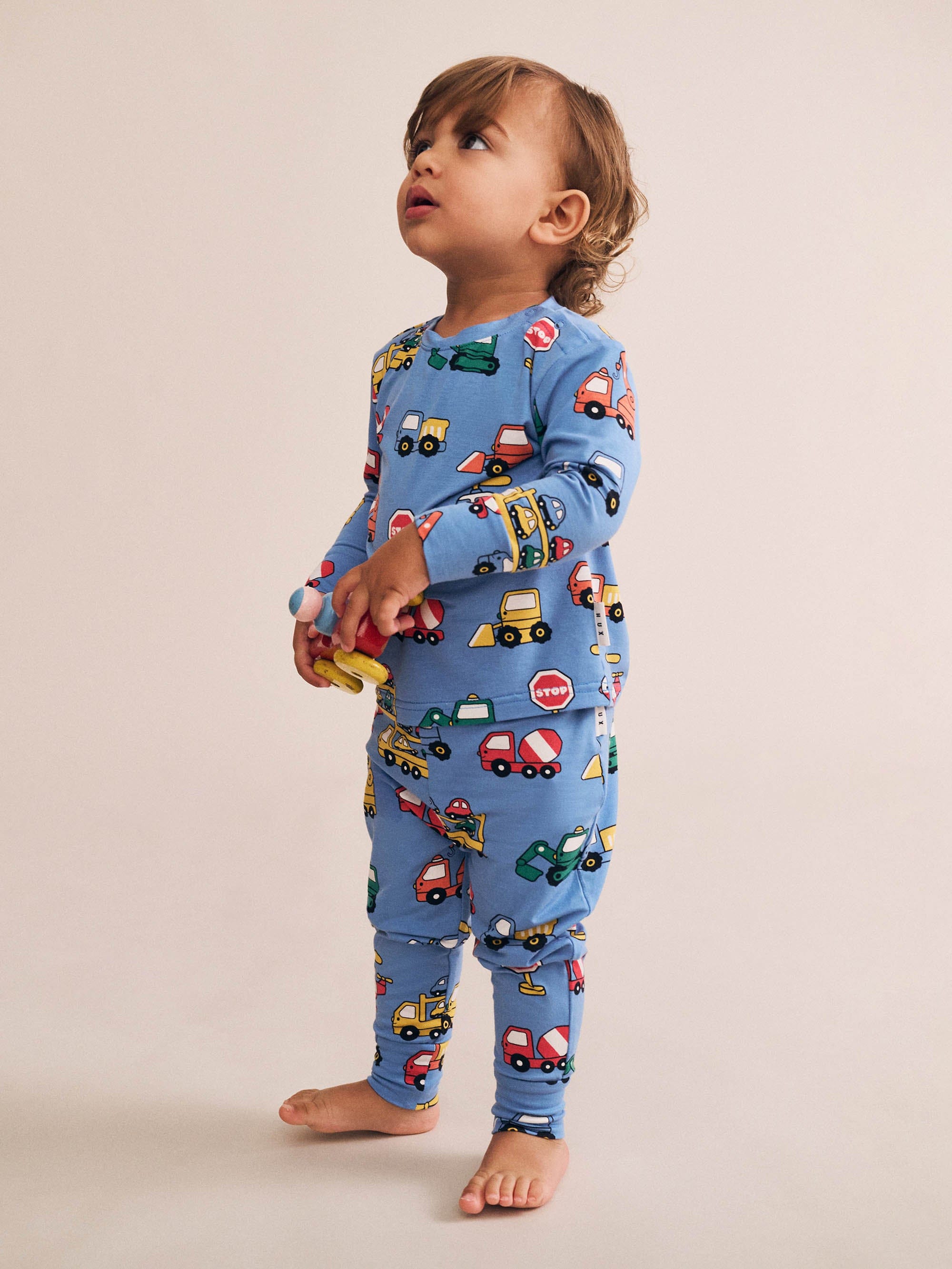 Construction Pj Set SLEEPWEAR Huxbaby