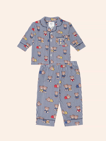 Sleepy Hux Stripe Pj Set SLEEPWEAR Huxbaby