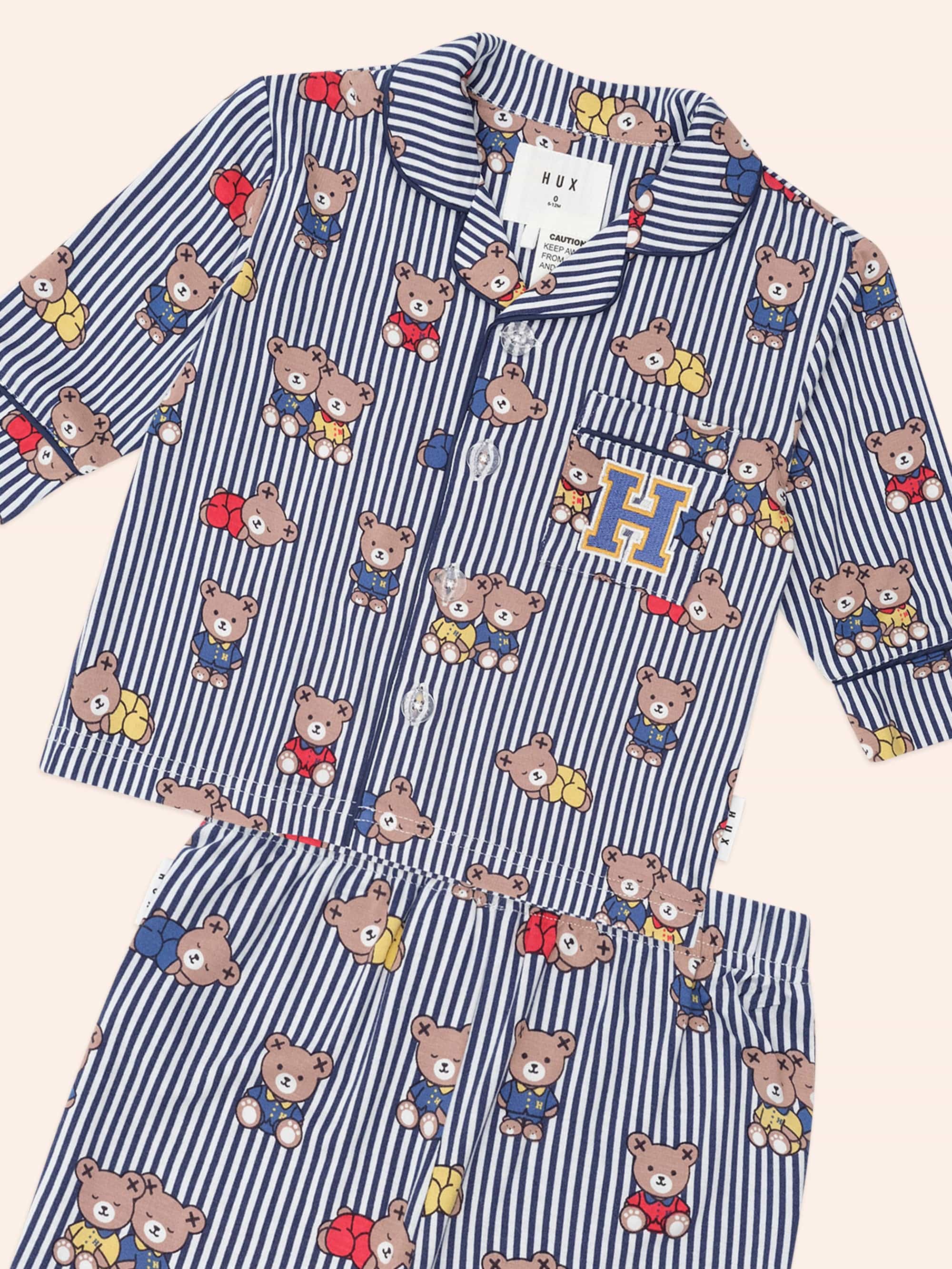 Sleepy Hux Stripe Pj Set SLEEPWEAR Huxbaby