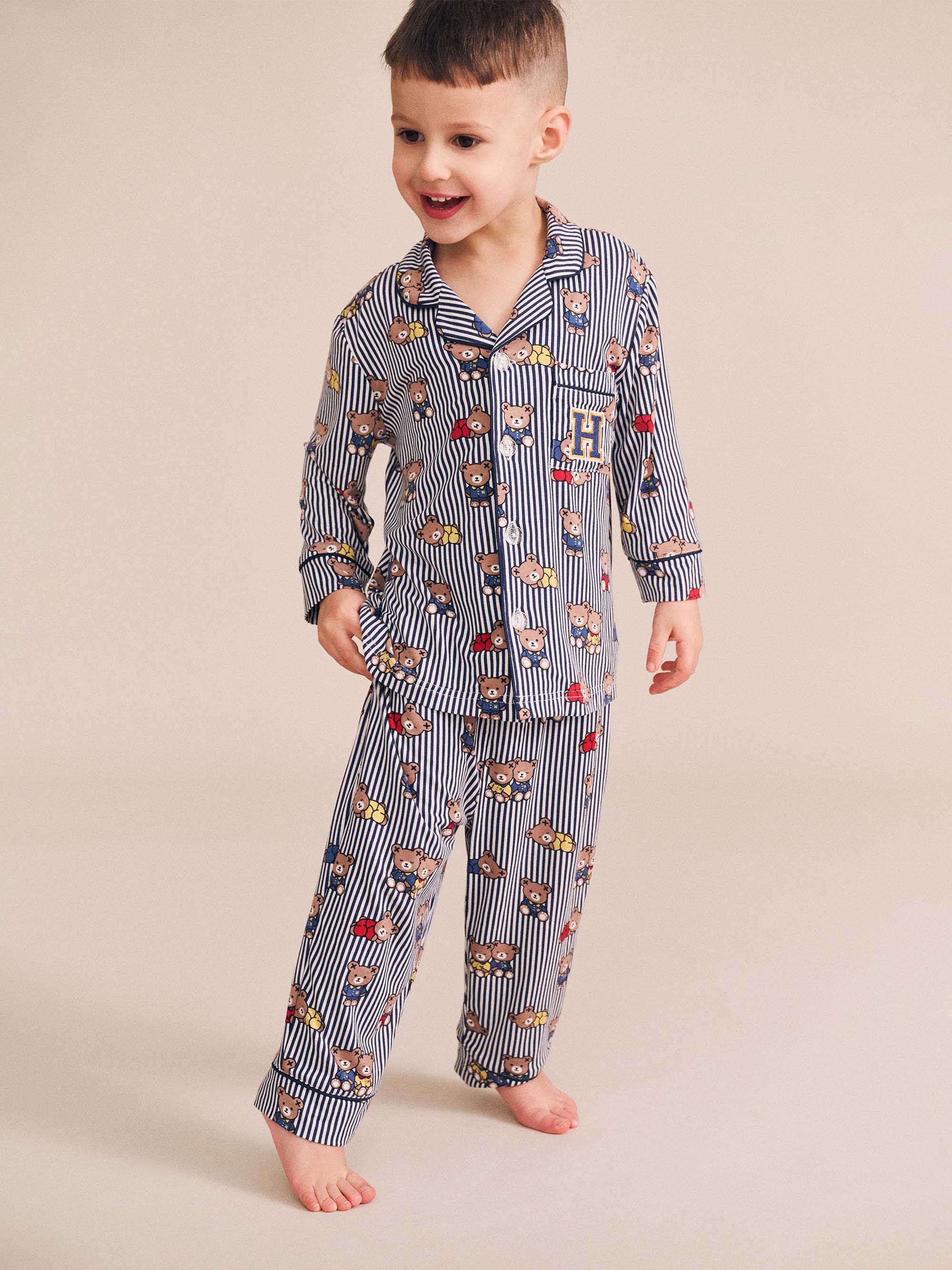Sleepy Hux Stripe Pj Set SLEEPWEAR Huxbaby