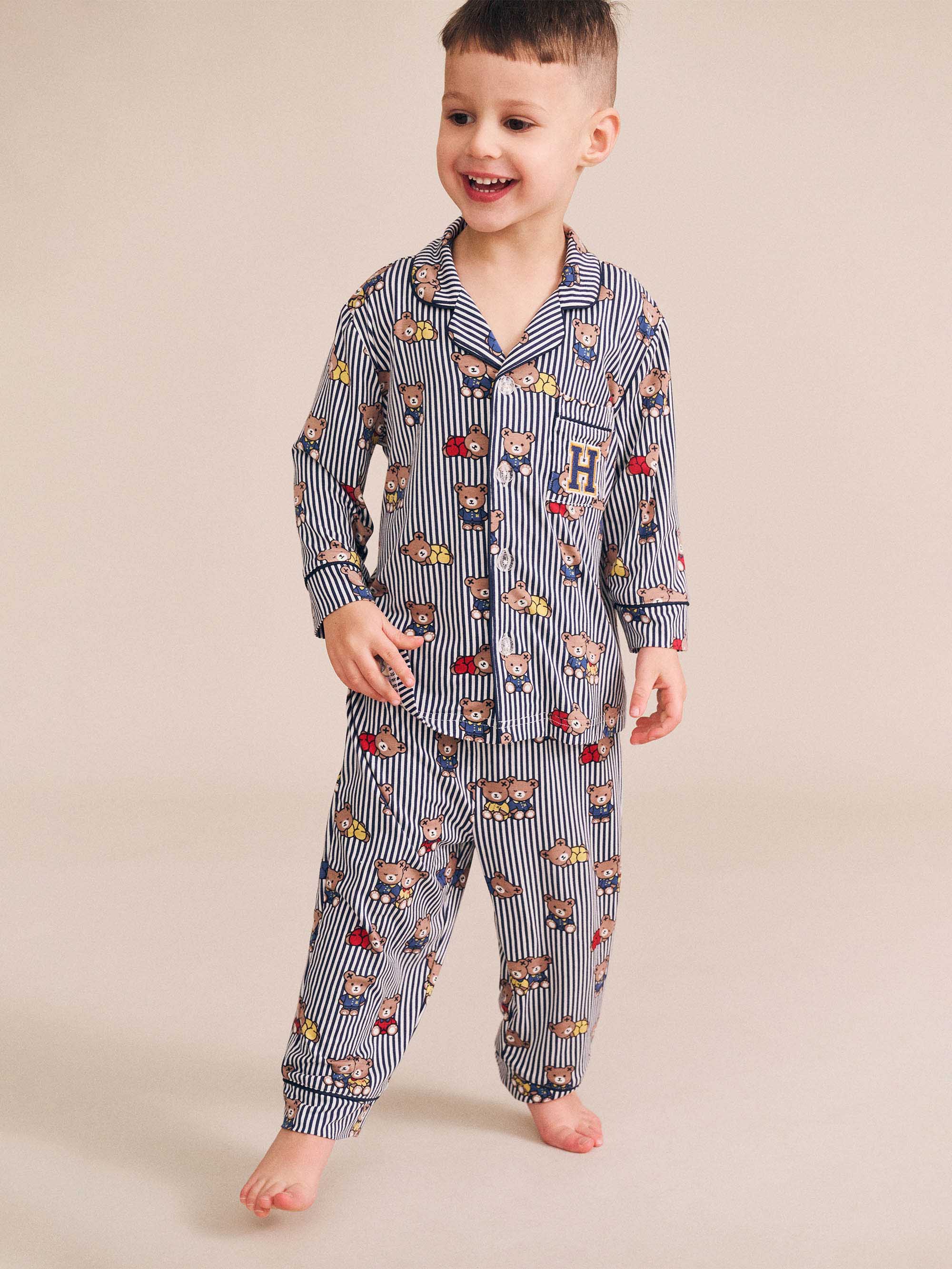 Sleepy Hux Stripe Pj Set SLEEPWEAR Huxbaby