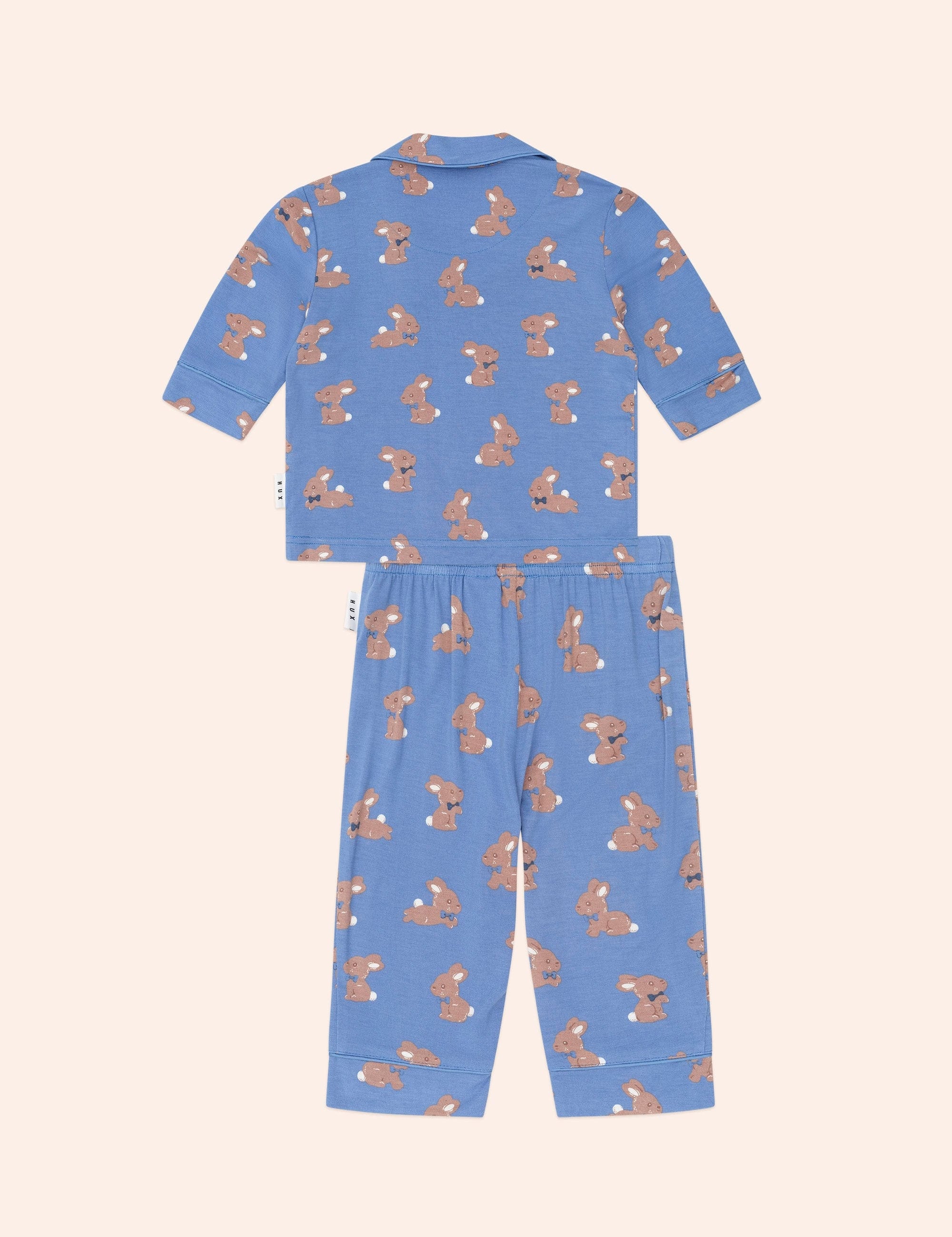 Vintage Blue Bunny Pj Set SLEEPWEAR Huxbaby